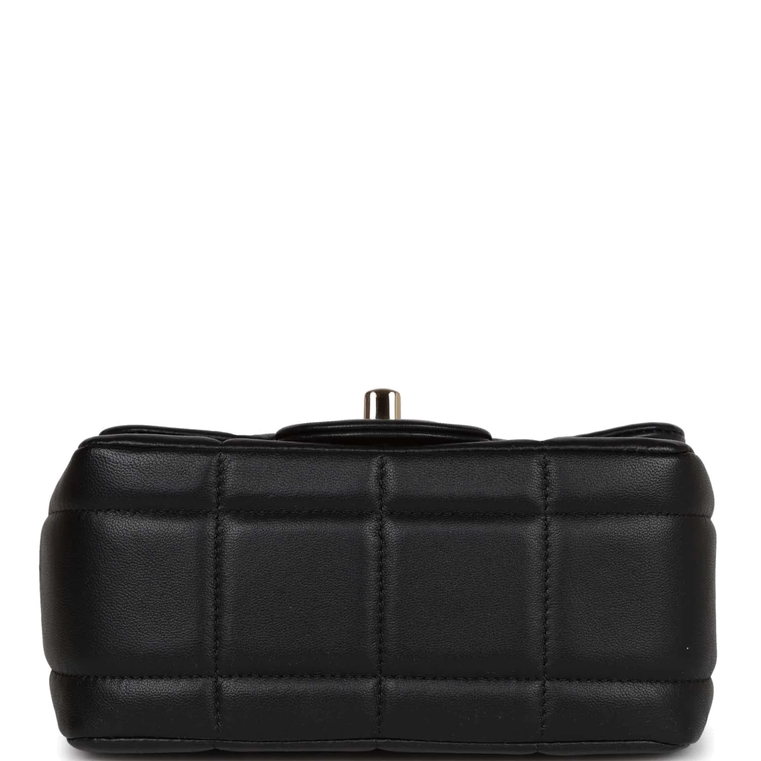 Chanel Monaco Mini Square Flap Bag Black Lambskin — фото 7