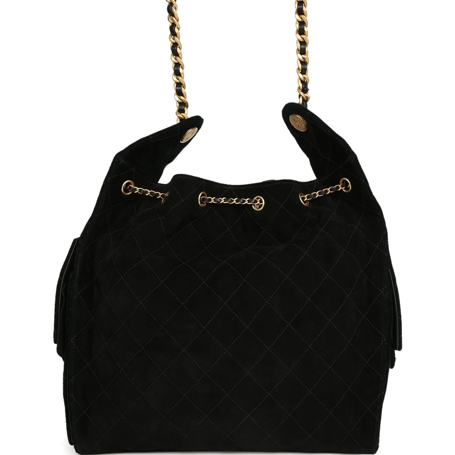 Chanel Medium 25 Hobo Bag Black Suede — фото 5