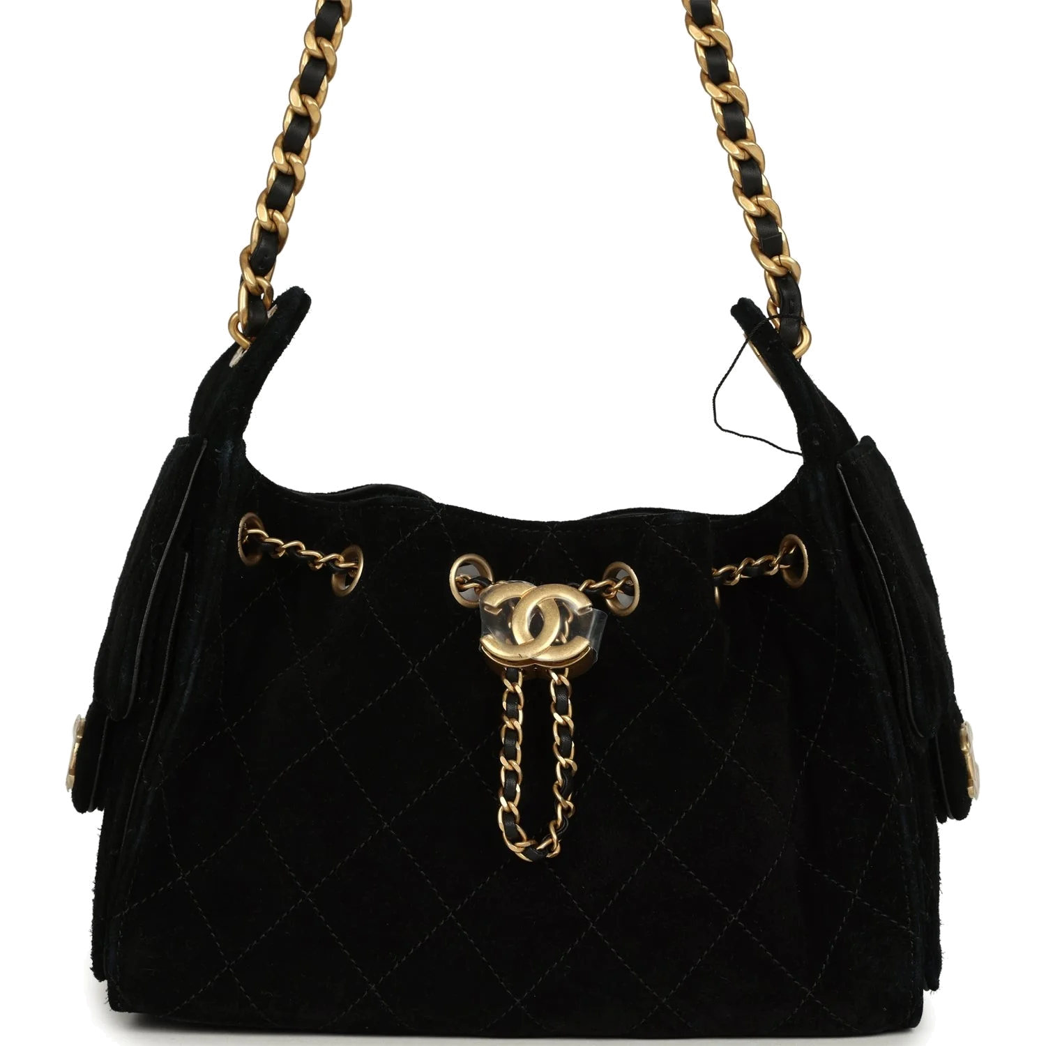 Chanel Mini 25 Hobo Bag Black Suede — фото 2