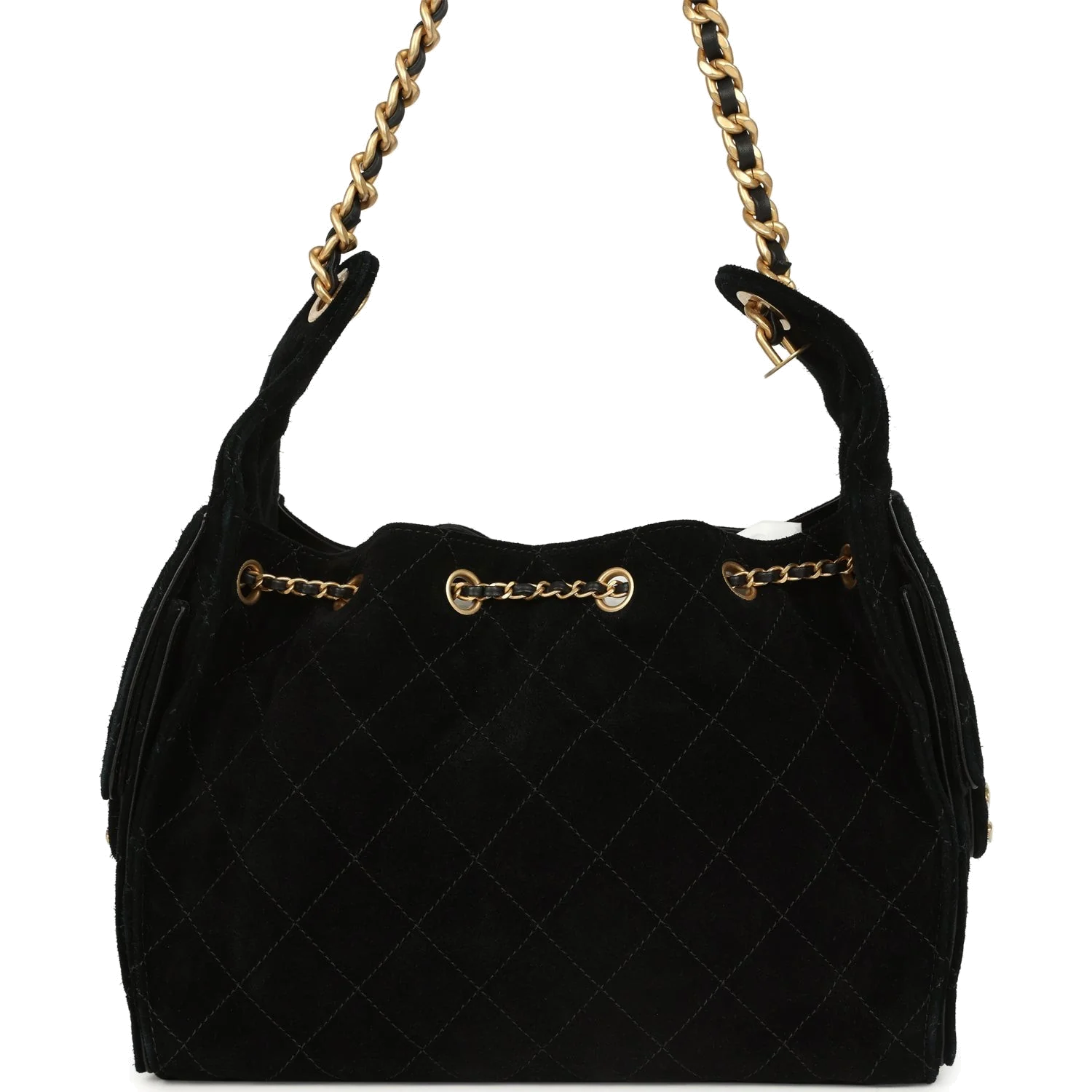 Chanel Small 25 Hobo Bag Black Suede — фото 5