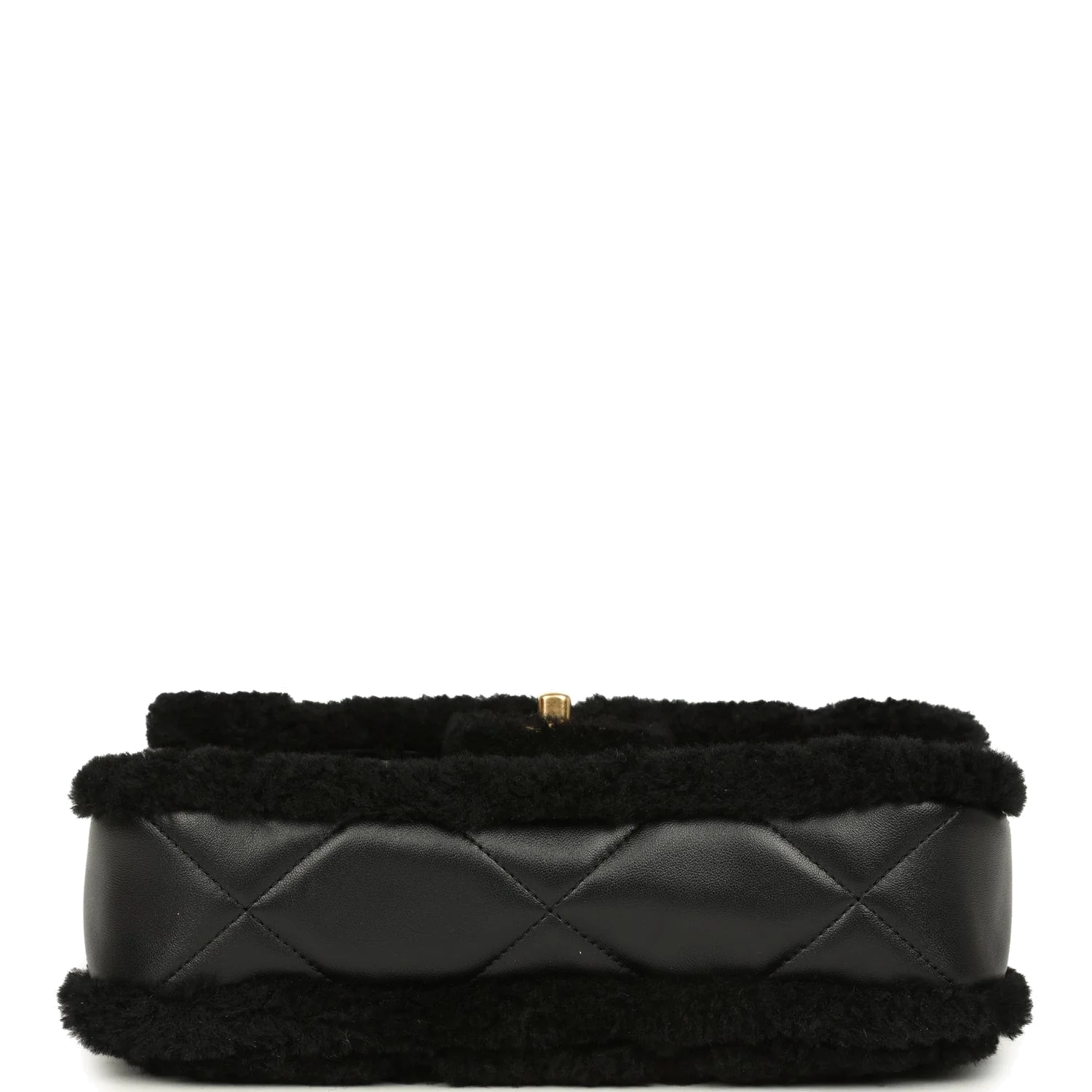 Chanel Medium Shearling Flap Bag Black Lambskin — фото 7