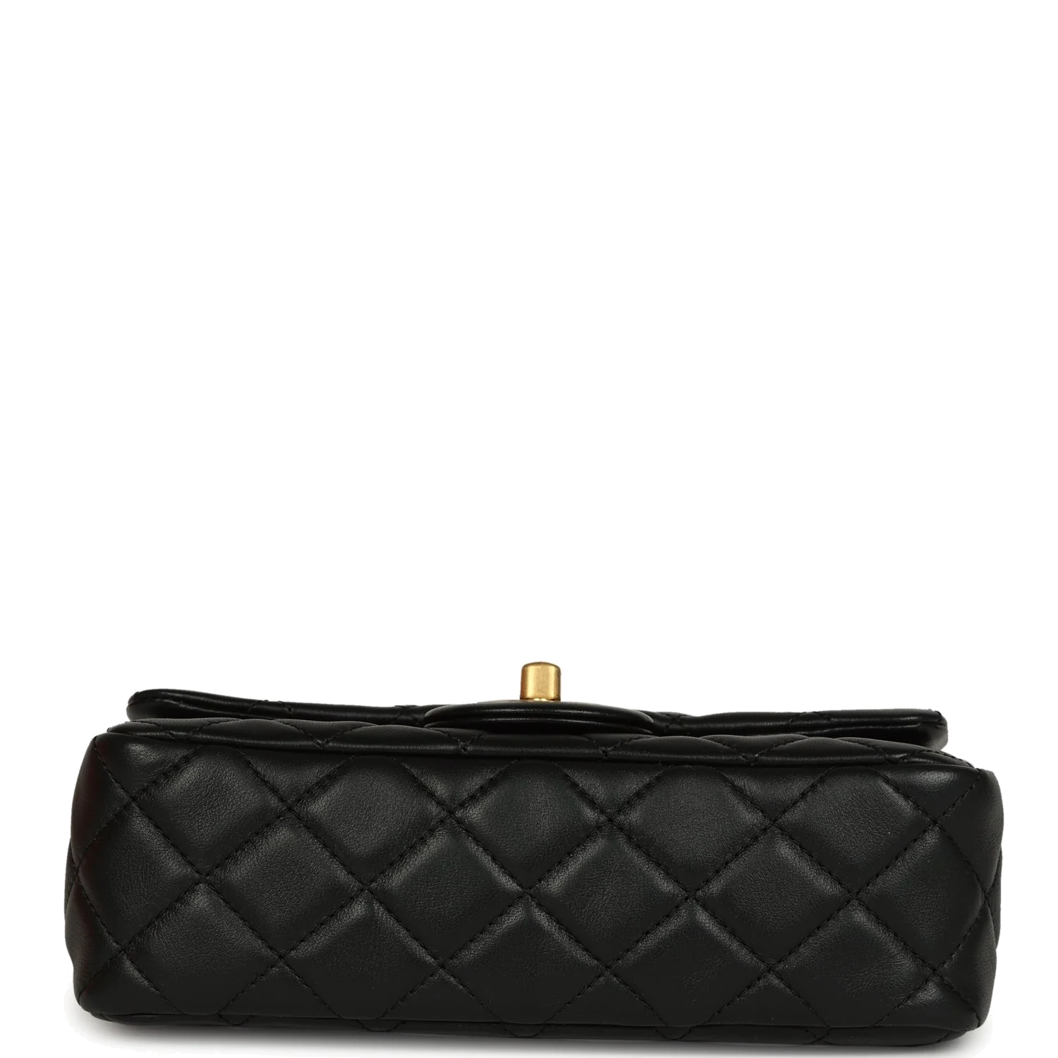 Chanel Mini Pearl Crush Rectangular Flap Bag Black Lambskin — фото 7