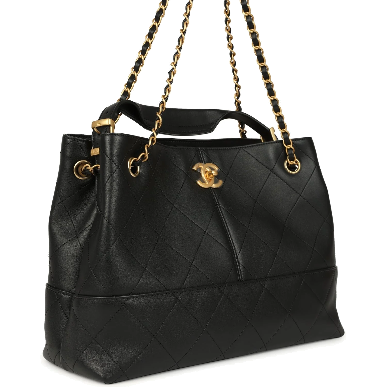 Chanel Small Coco Hobo Bag Black Calfskin — фото 3