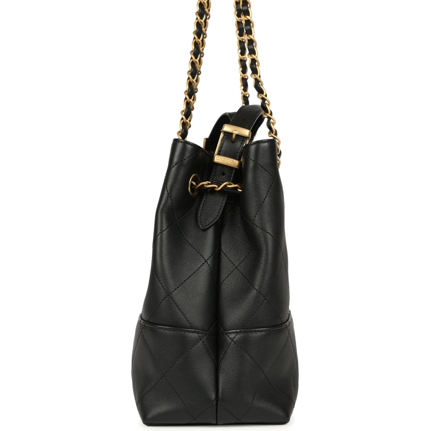 Chanel Small Coco Hobo Bag Black Calfskin — фото 4