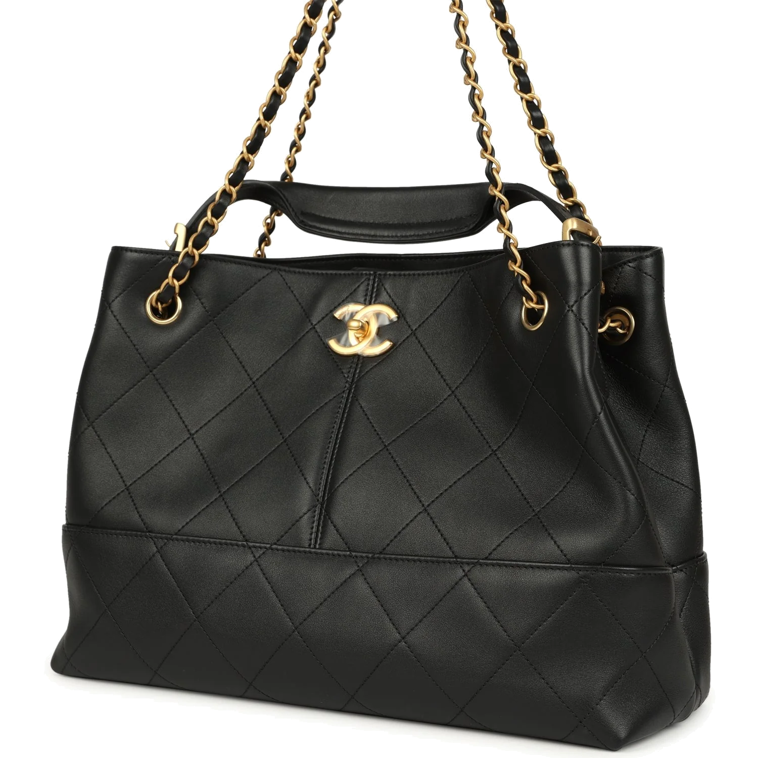 Chanel Small Coco Hobo Bag Black Calfskin — фото 6