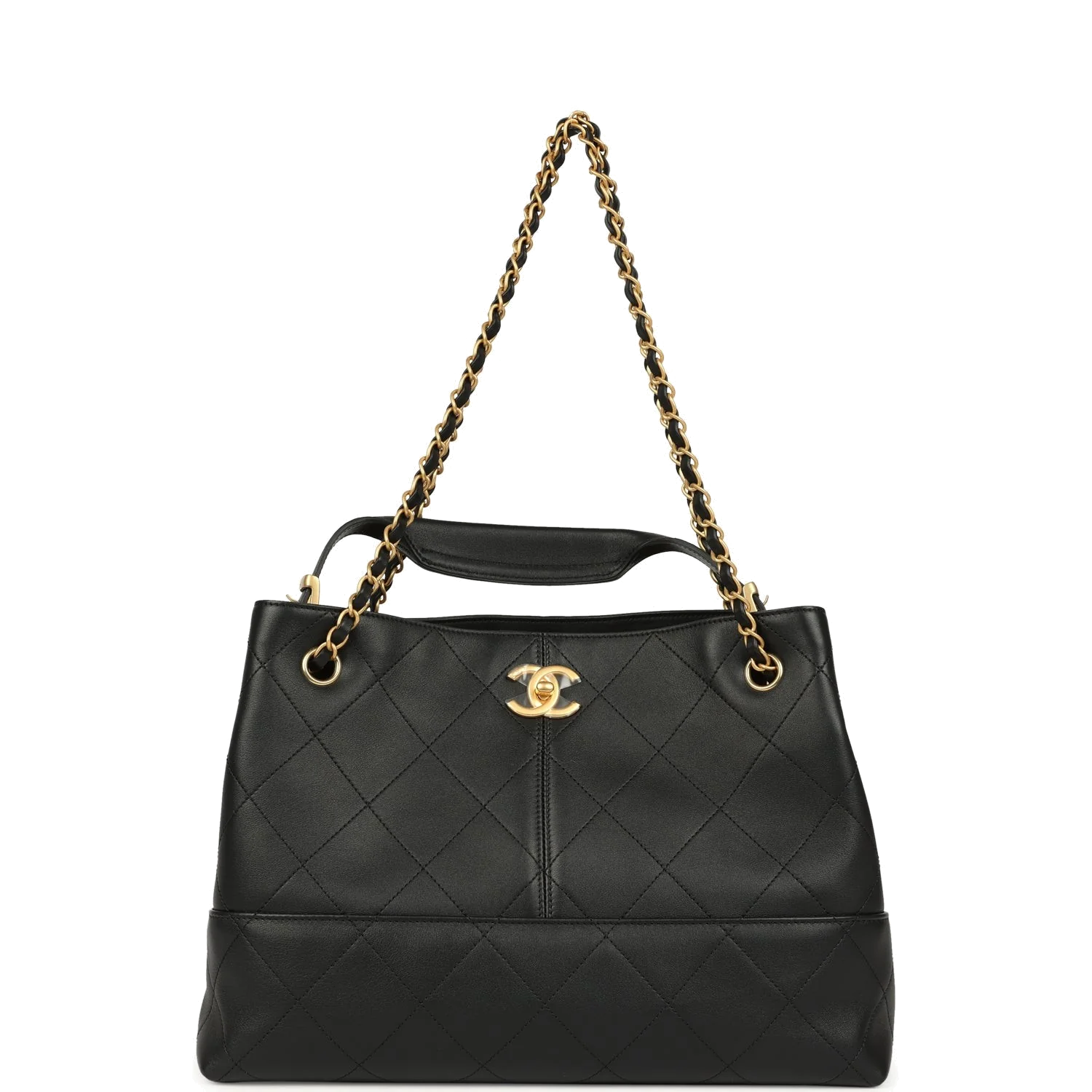 Chanel Small Coco Hobo Bag Black Calfskin — фото 8