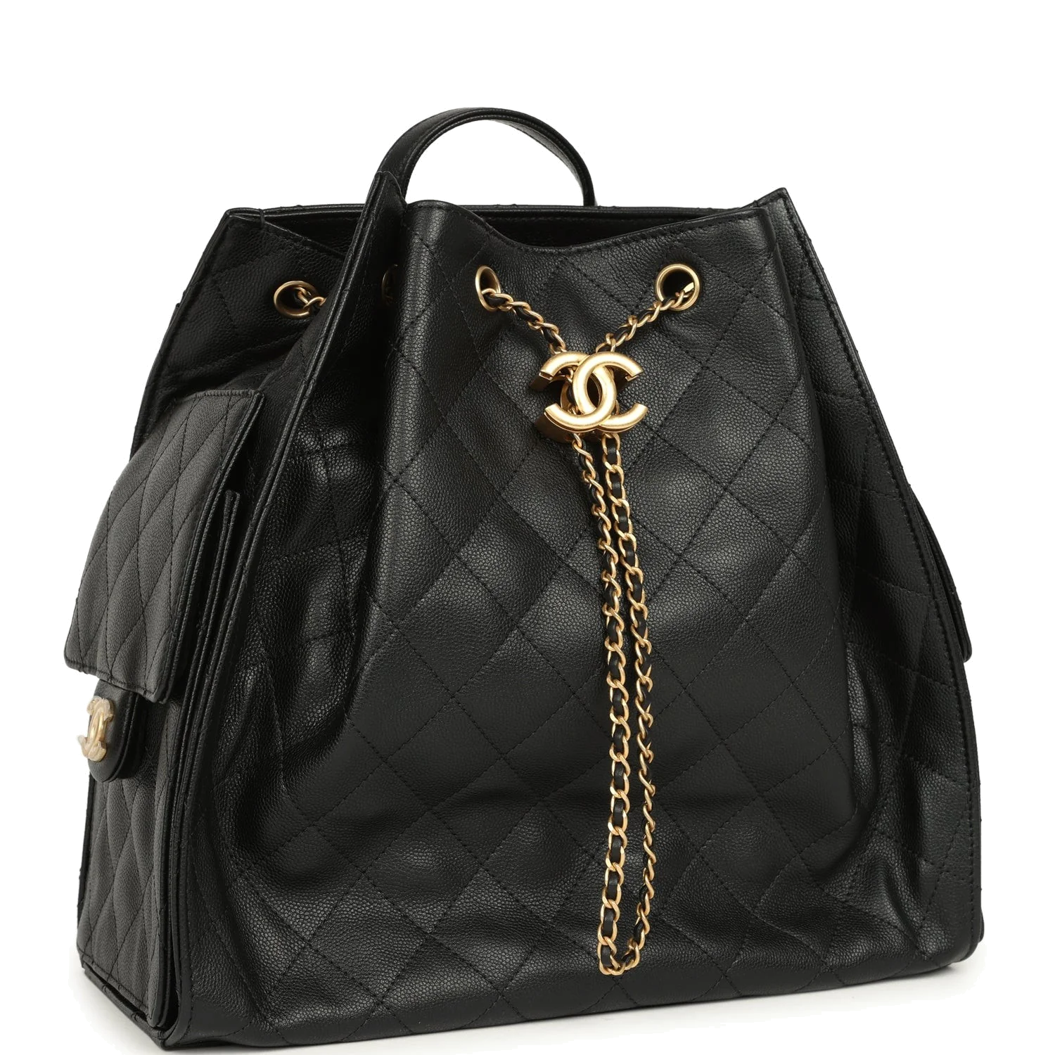 Chanel Large 25 Backpack Black Caviar — фото 3