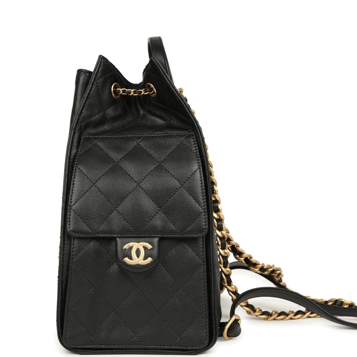 Chanel Large 25 Backpack Black Caviar — фото 4