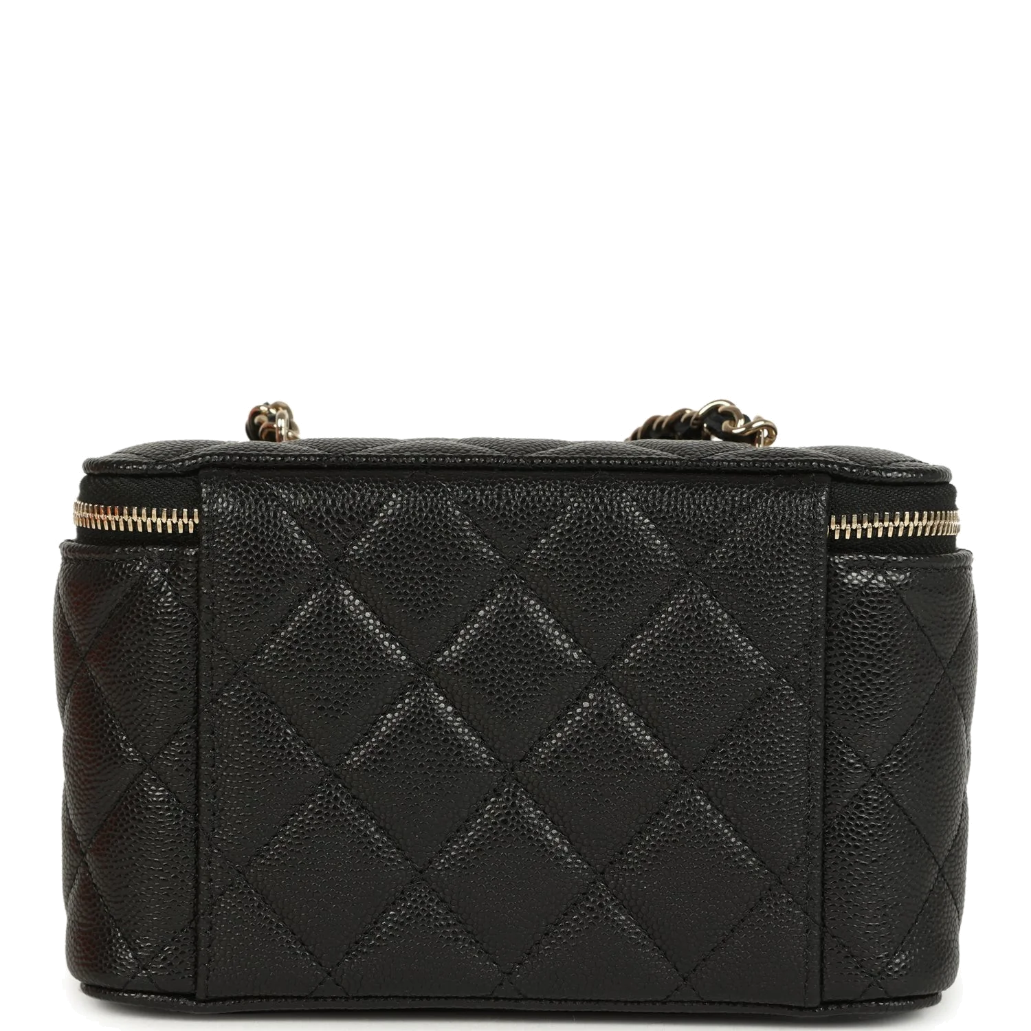 Chanel Small Classic Vanity Case Black Shiny Caviar — фото 5