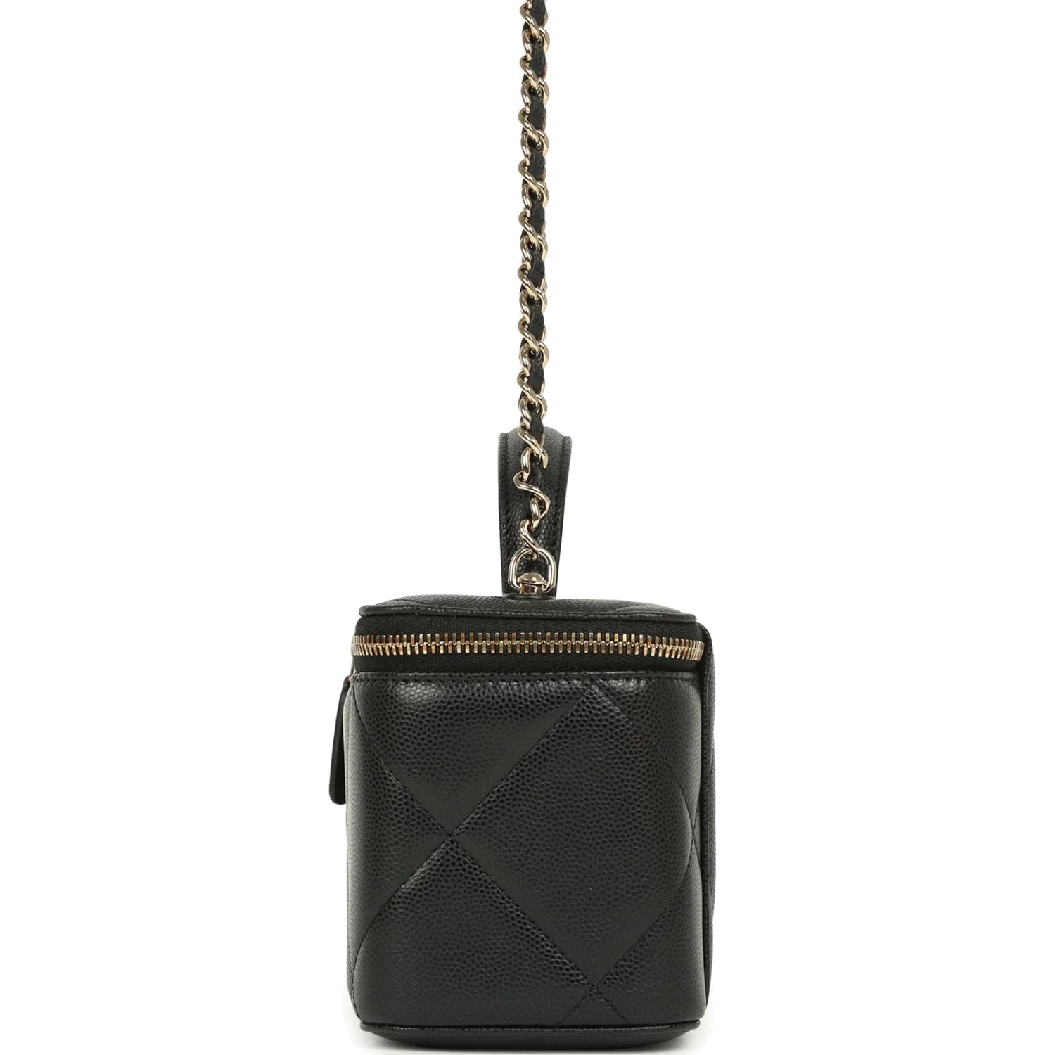 Chanel Small Top Handle Vanity Case Black Caviar — фото 4