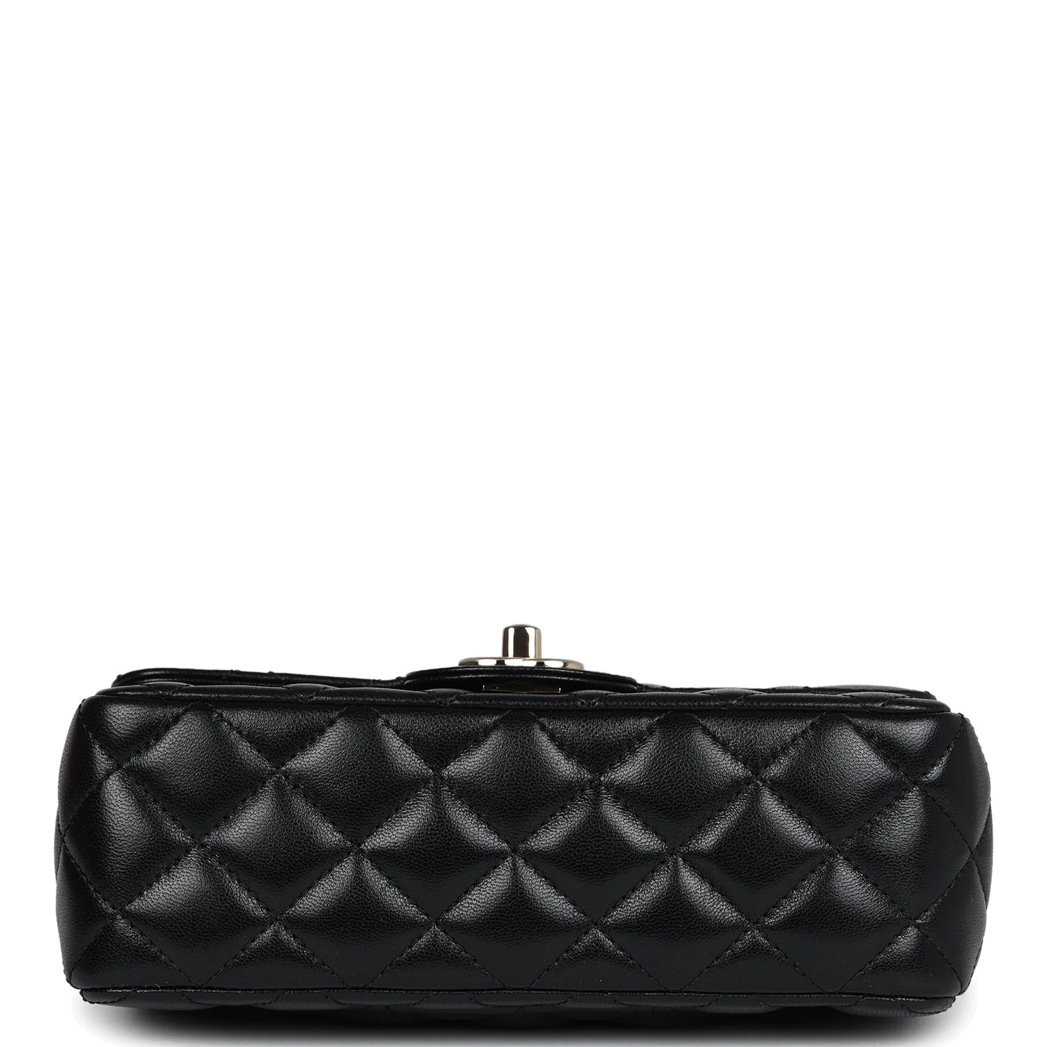 Chanel Mini Rectangular Crystal Top Handle Flap Bag Black Lambskin — фото 7