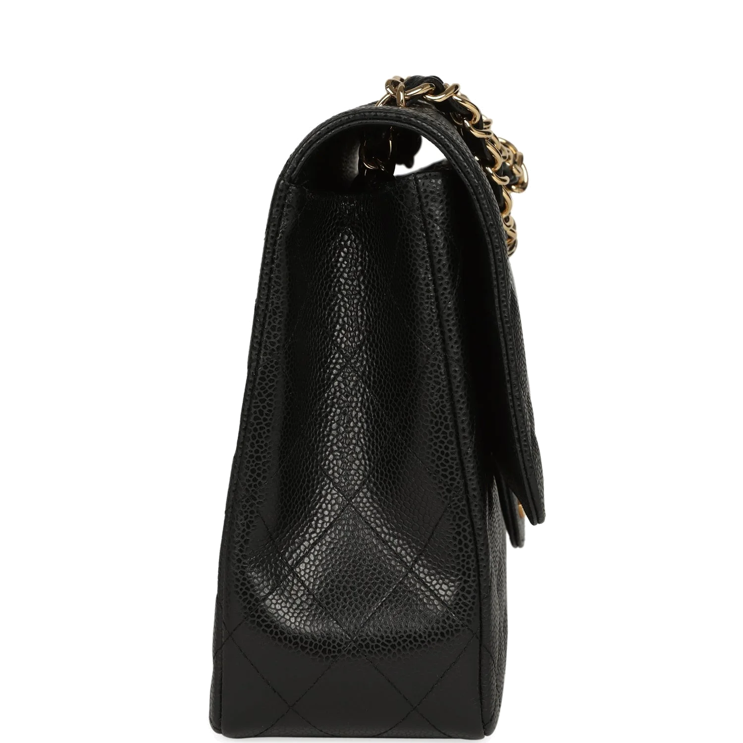 Chanel Jumbo Classic Single Flap Bag Black Caviar — фото 4