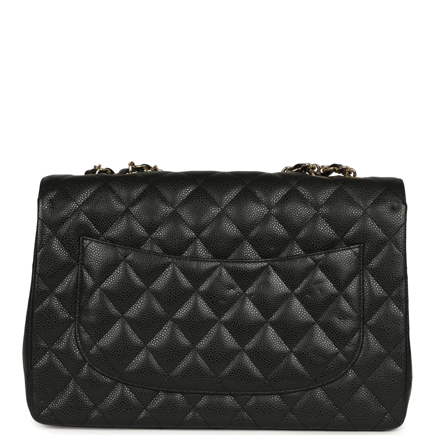 Chanel Jumbo Classic Single Flap Bag Black Caviar — фото 5