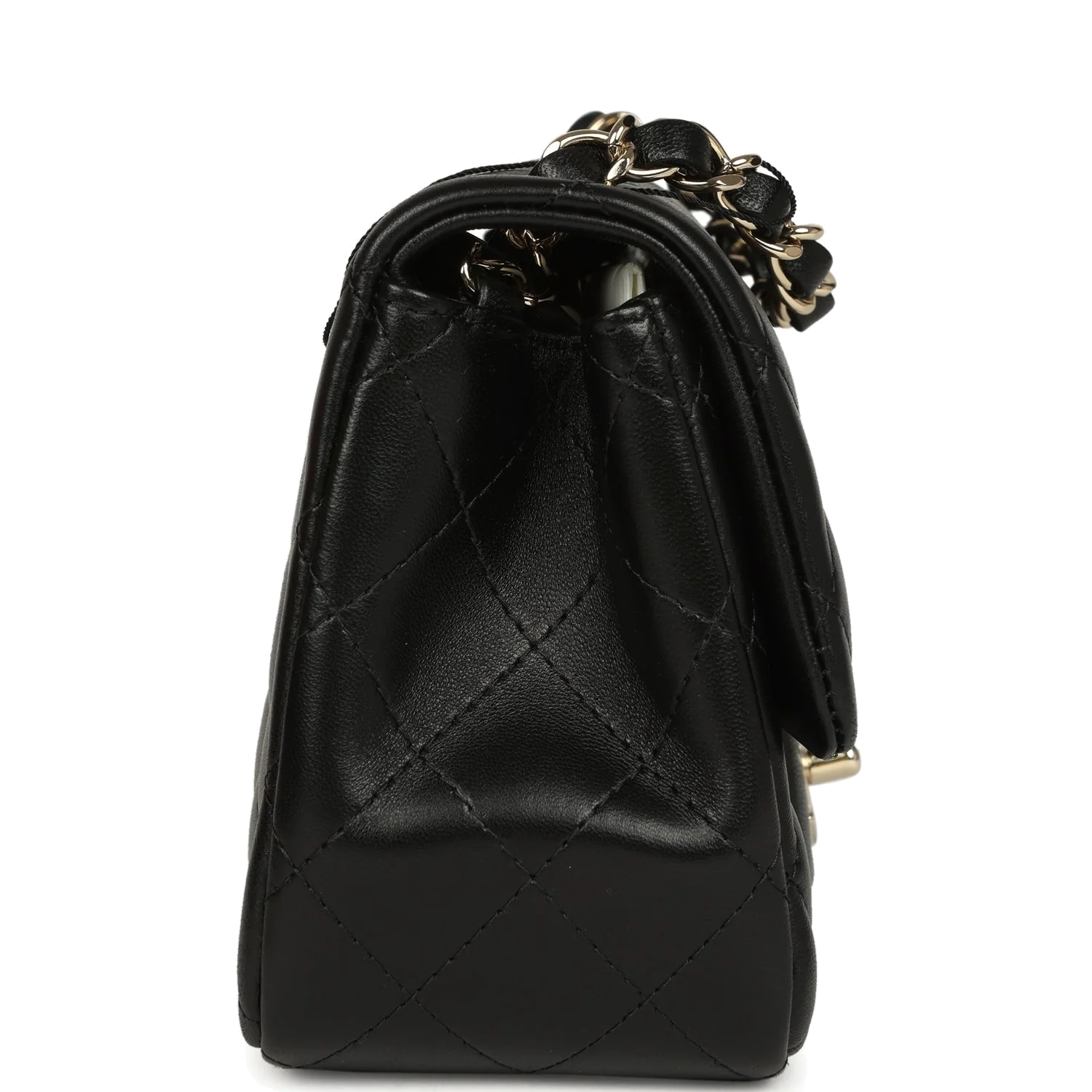 Chanel Mini Classic Square Flap Bag Black Lambskin — фото 4