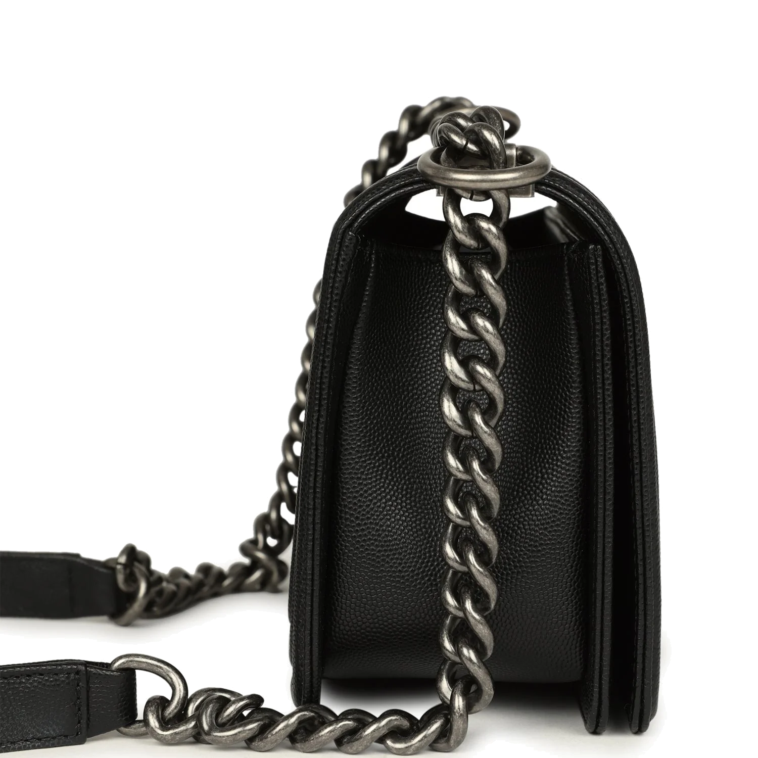 Chanel Medium Boy Bag Black Caviar — фото 4