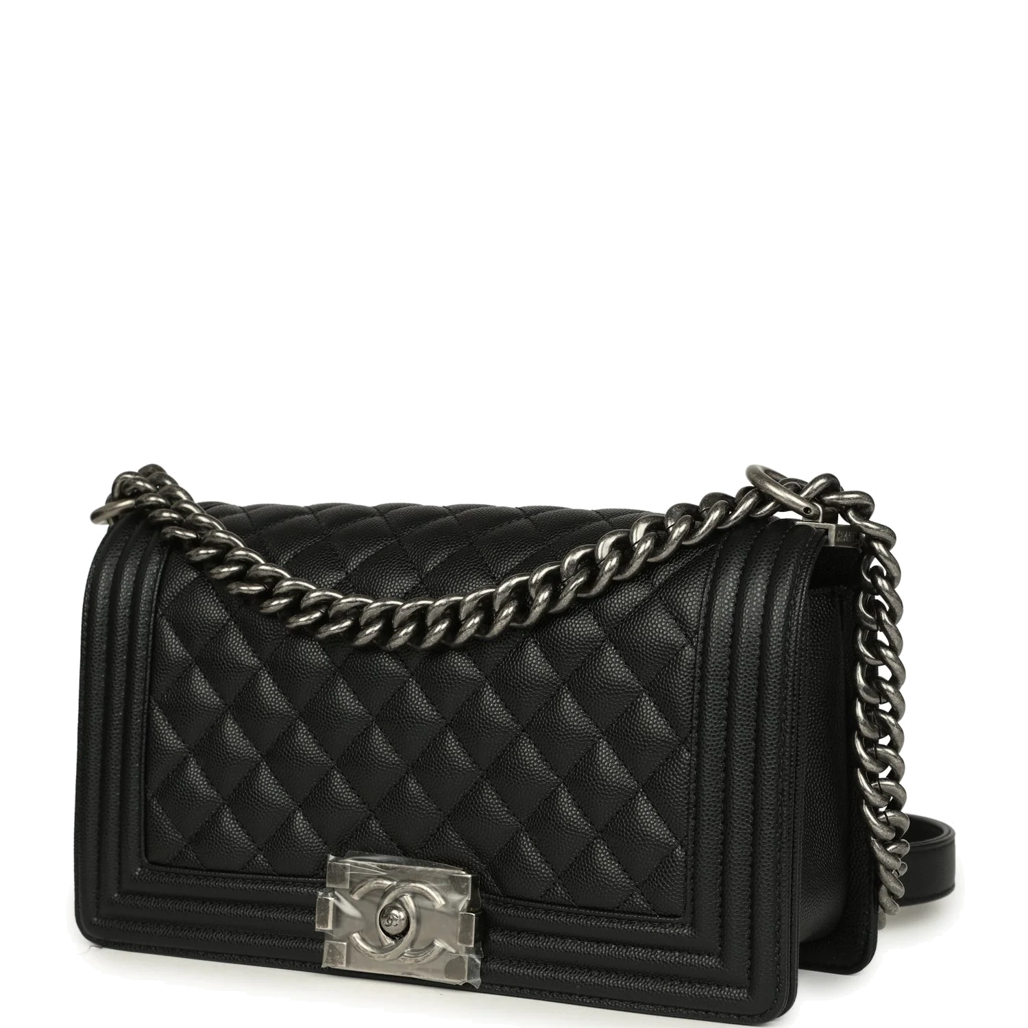 Chanel Medium Boy Bag Black Caviar — фото 6