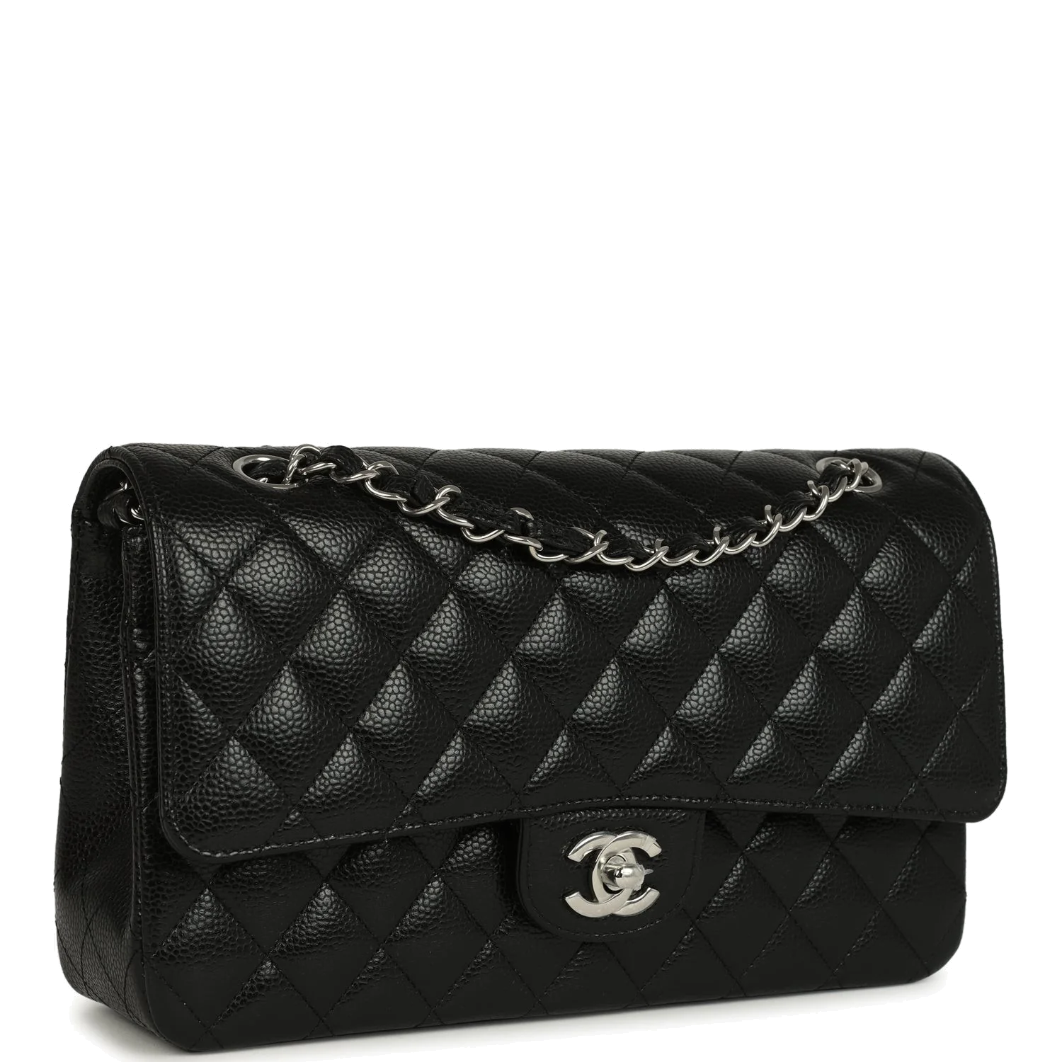 Chanel Medium Classic Double Flap Black Caviar — фото 3