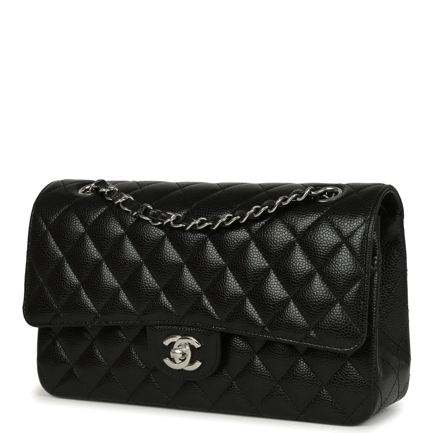 Chanel Medium Classic Double Flap Black Caviar — фото 6