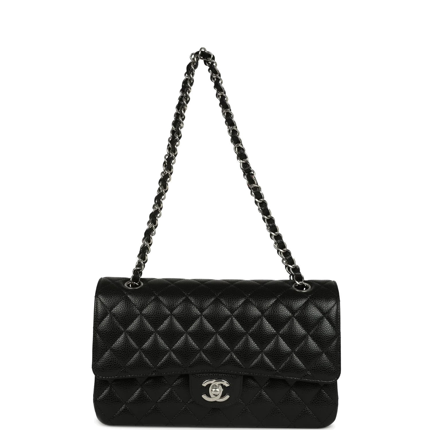 Chanel Medium Classic Double Flap Black Caviar — фото 8