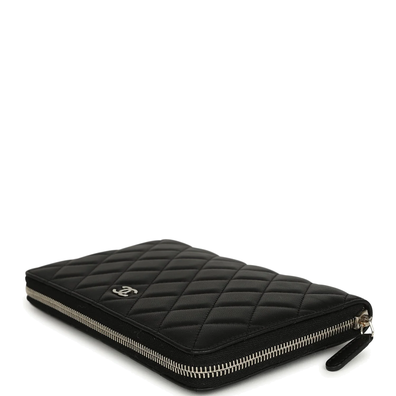 Chanel Classic Organizer Zip Wallet Black Lambskin — фото 4
