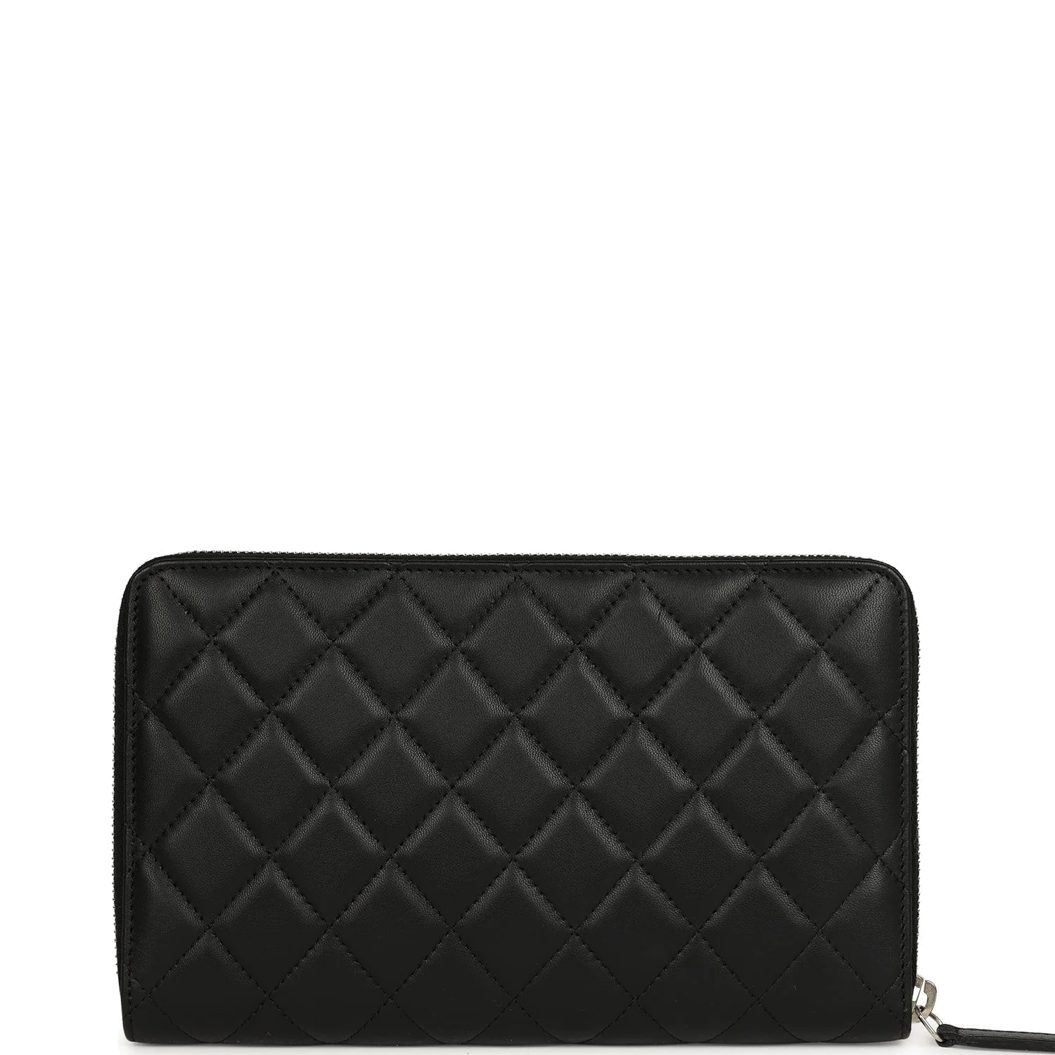 Chanel Classic Organizer Zip Wallet Black Lambskin — фото 5