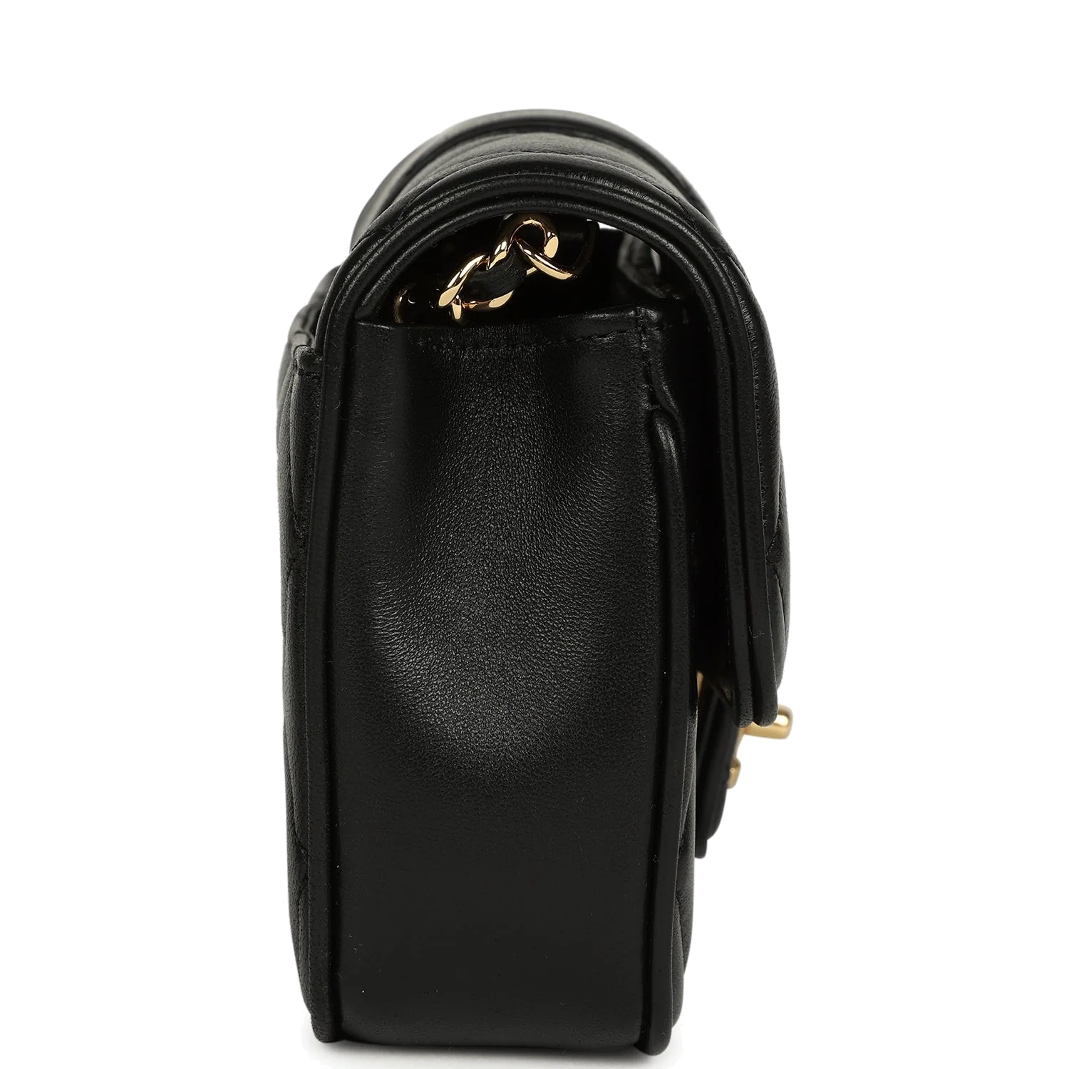 Chanel Mini Tab Flap Bag Black Lambskin — фото 4
