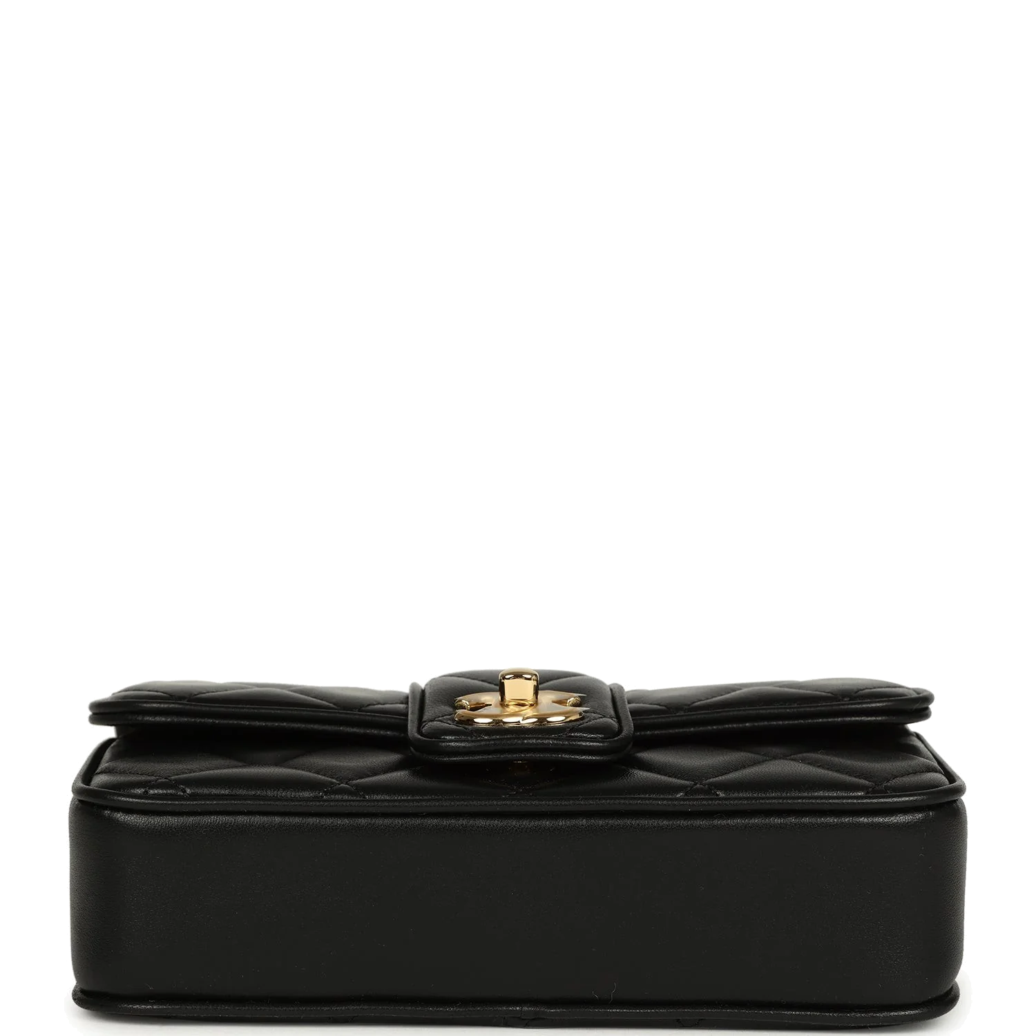 Chanel Mini Tab Flap Bag Black Lambskin — фото 7