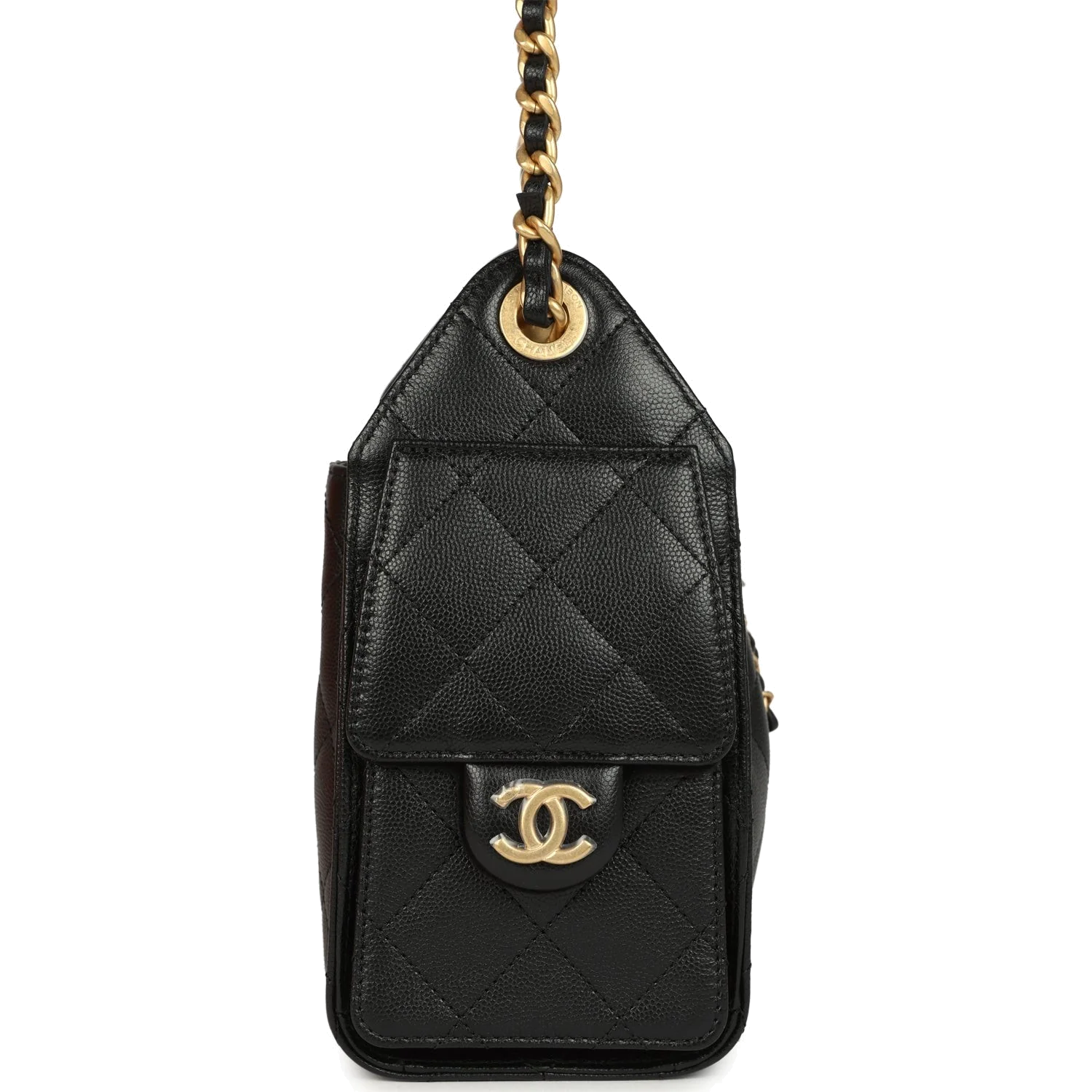 Chanel Mini 25 Hobo Bag Black Caviar — фото 5