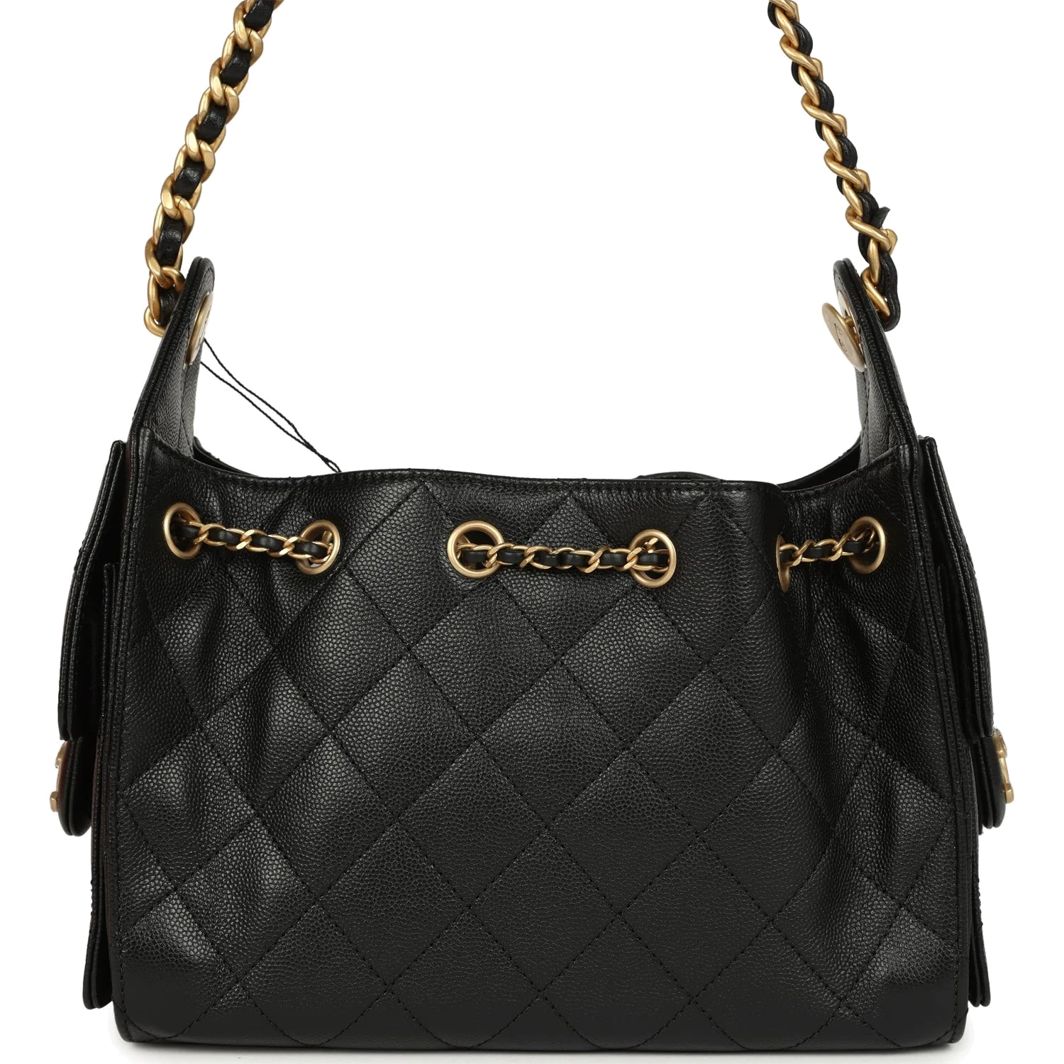 Chanel Mini 25 Hobo Bag Black Caviar — фото 6