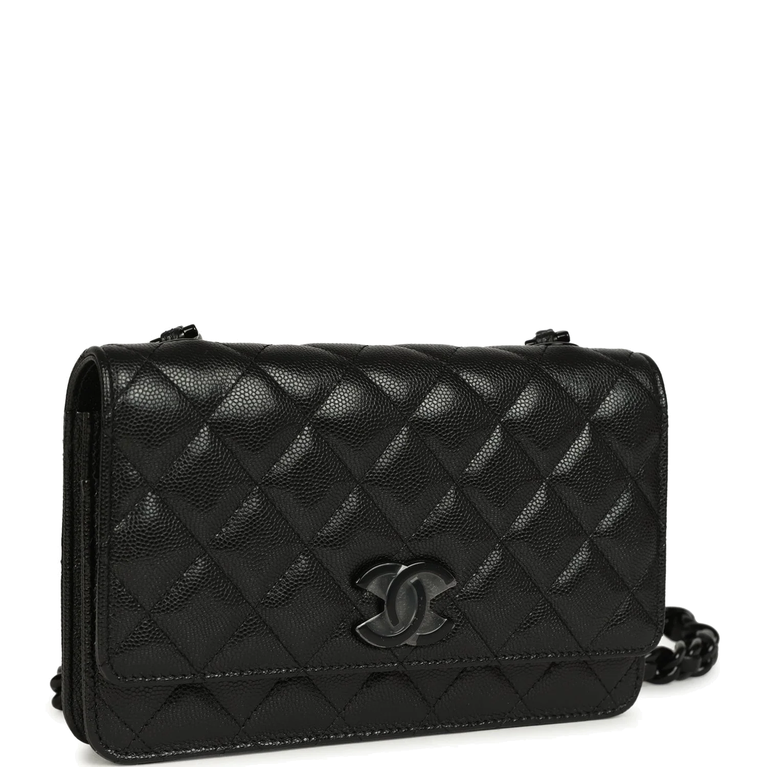 Chanel Wallet On Chain WOC So Black Caviar — фото 3