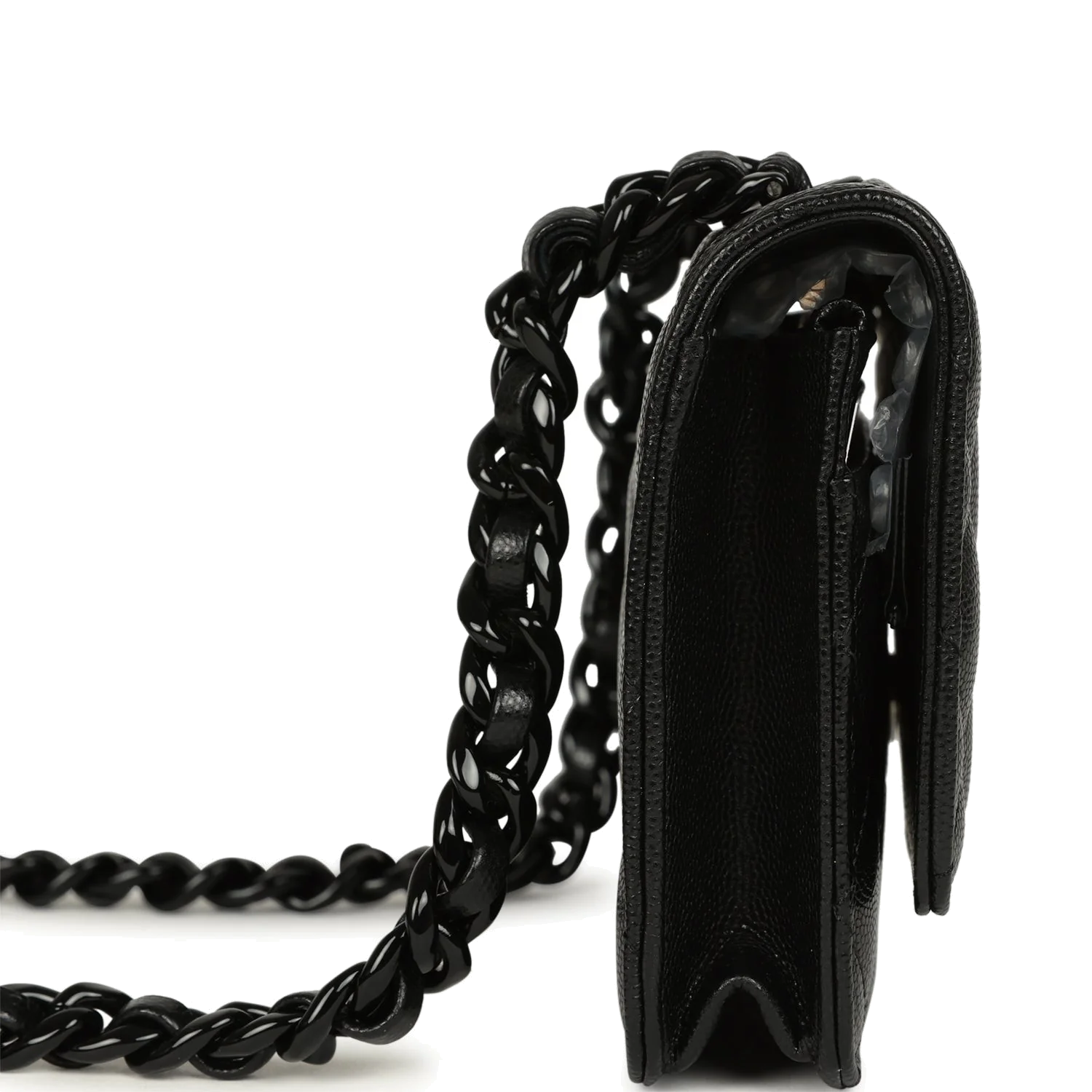 Chanel Wallet On Chain WOC So Black Caviar — фото 4