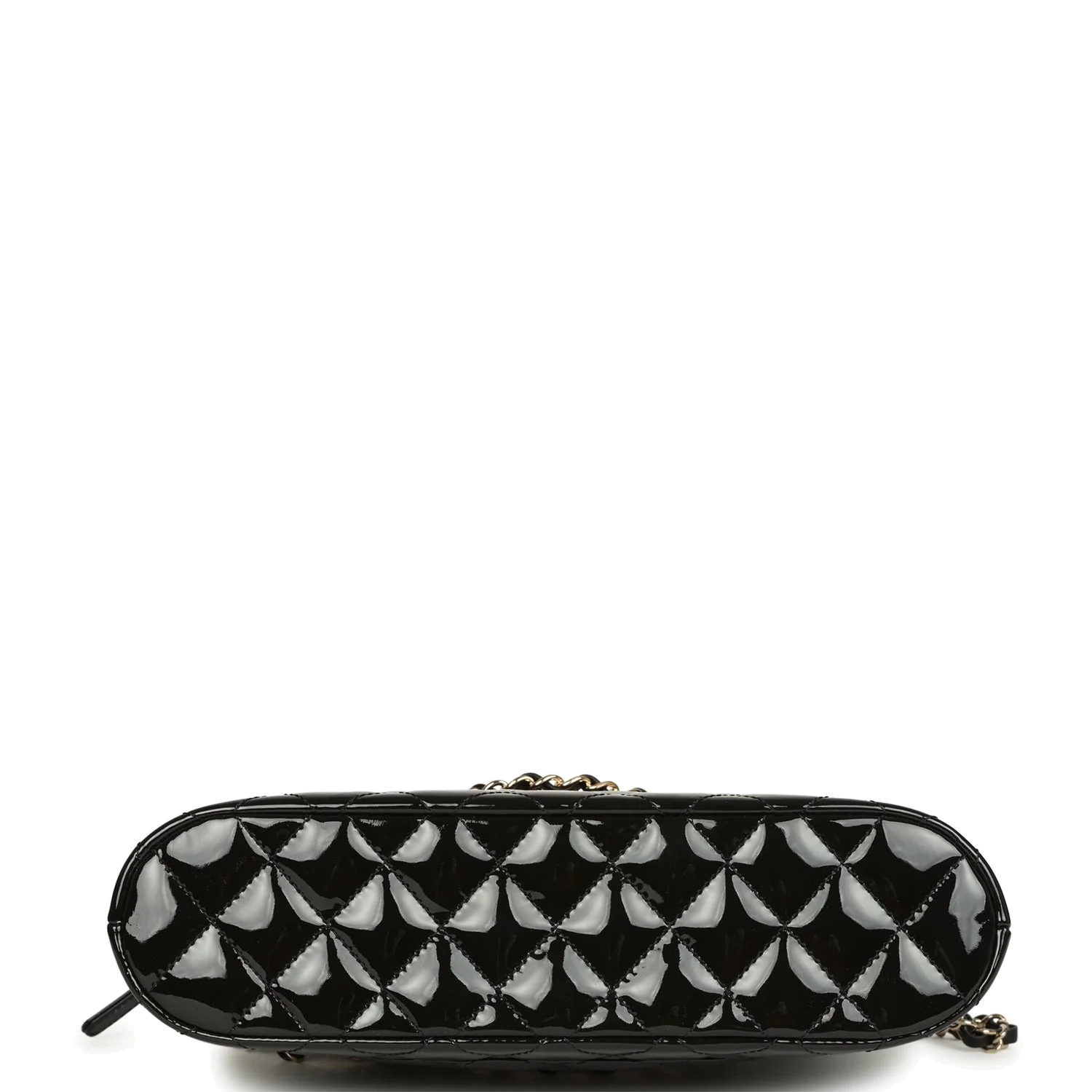 Chanel Top Handle Shopping Bag Black Patent Leather — фото 7
