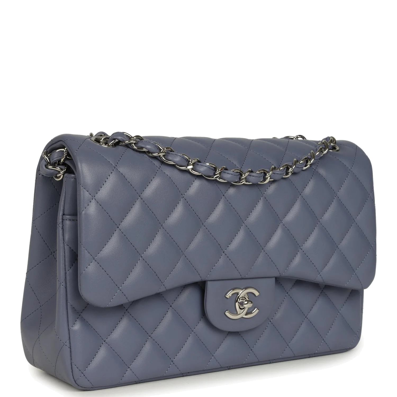 Chanel Jumbo Classic Double Flap Bag Purple Lambskin — фото 3
