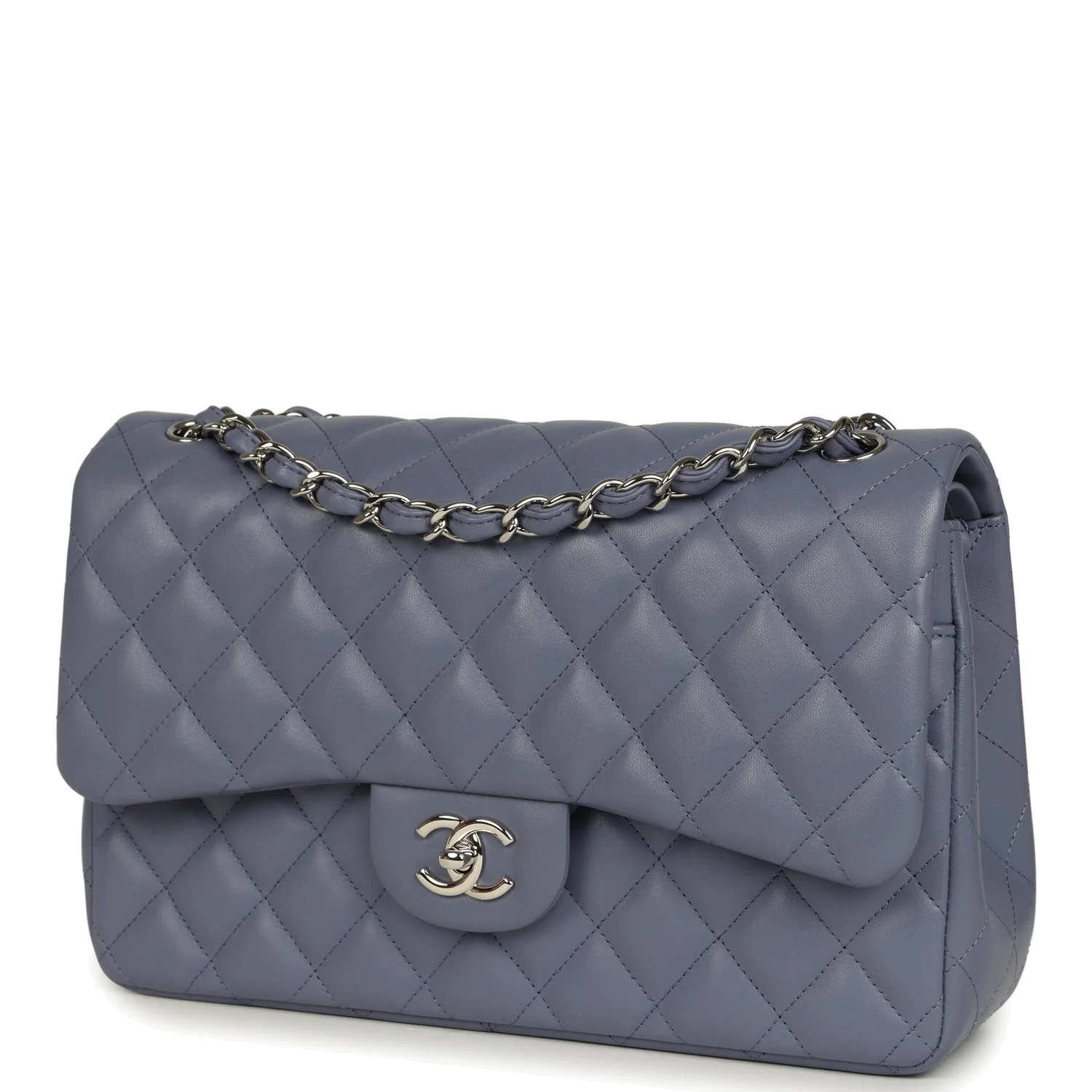 Chanel Jumbo Classic Double Flap Bag Purple Lambskin — фото 6