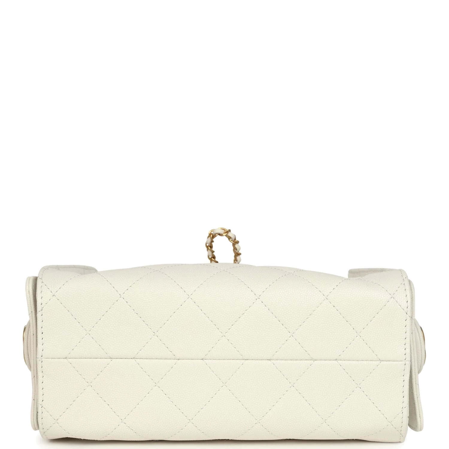 Chanel Mini 25 Hobo Bag White Caviar — фото 7