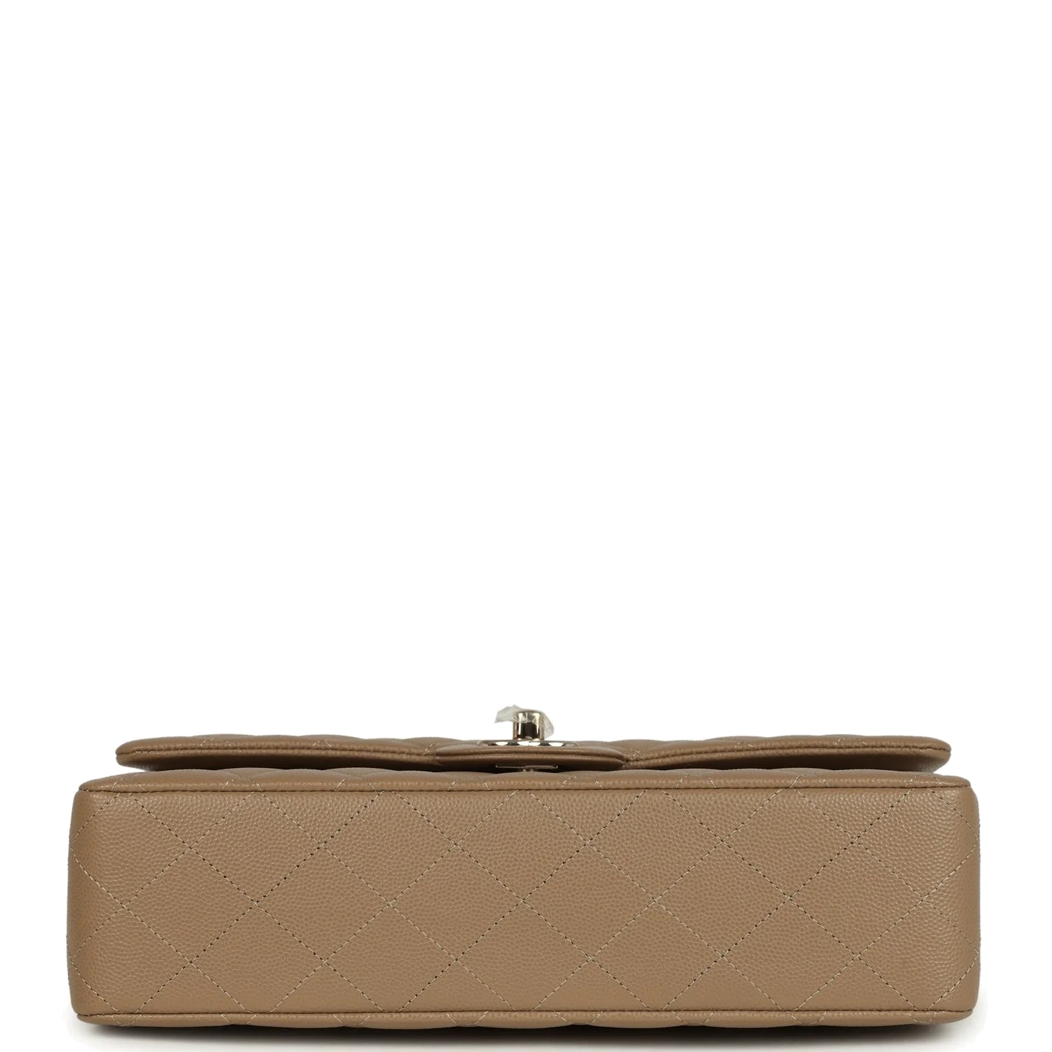 Chanel Medium Classic Double Flap Bag Light Brown Caviar — фото 7