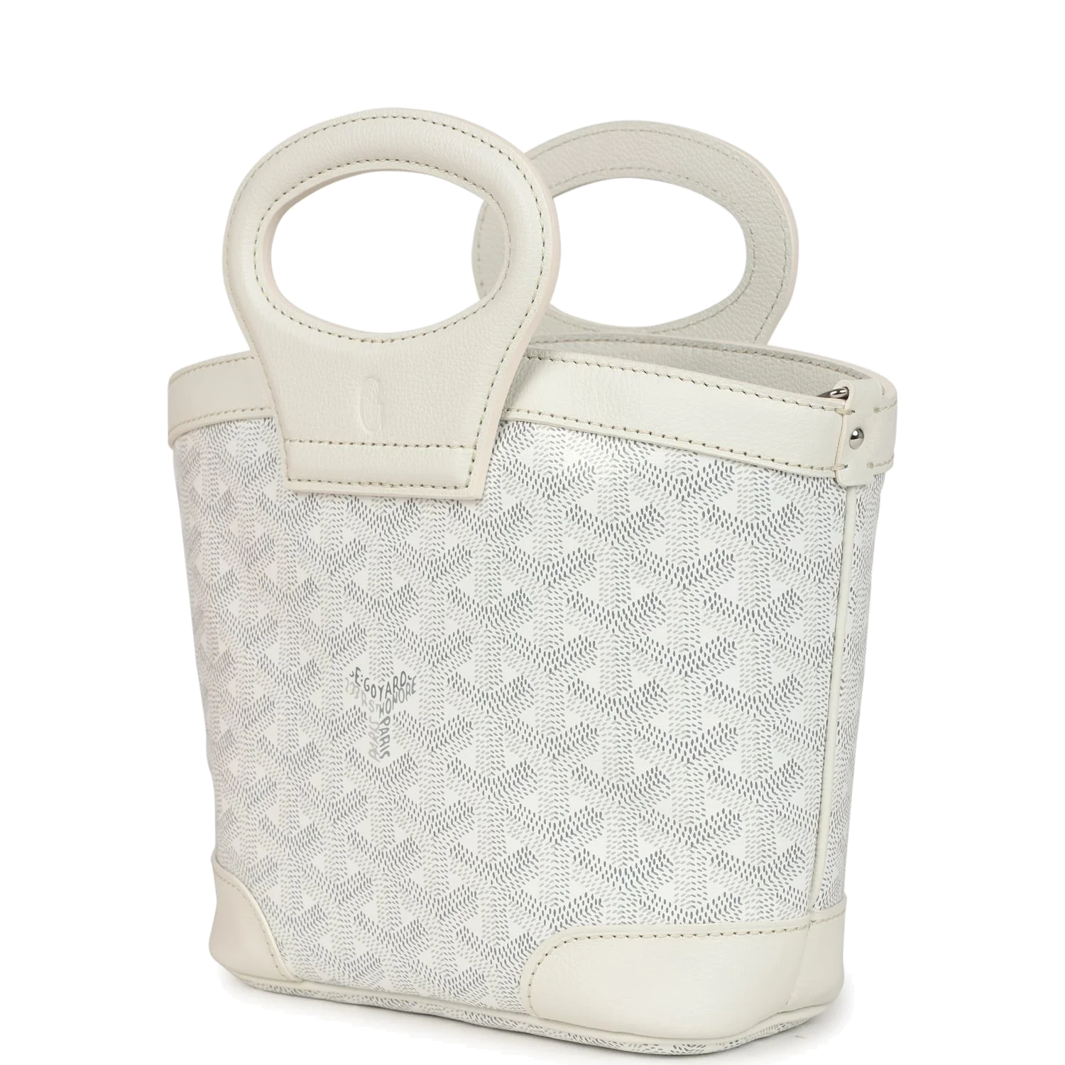 Goyard Goyardine Canvas White Beluga Mini Bag — фото 6