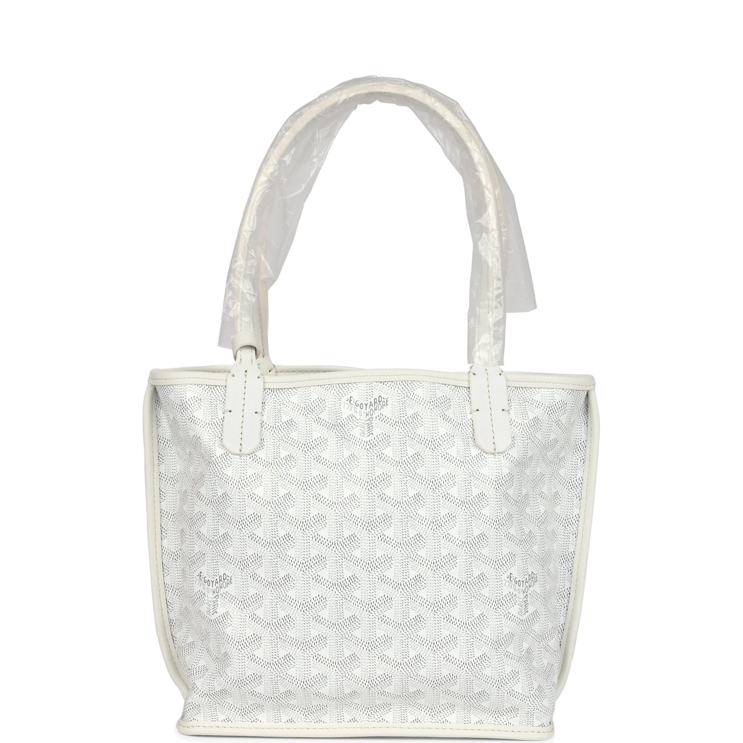 Goyard Goyardine Anjou White Mini Bag — фото 2