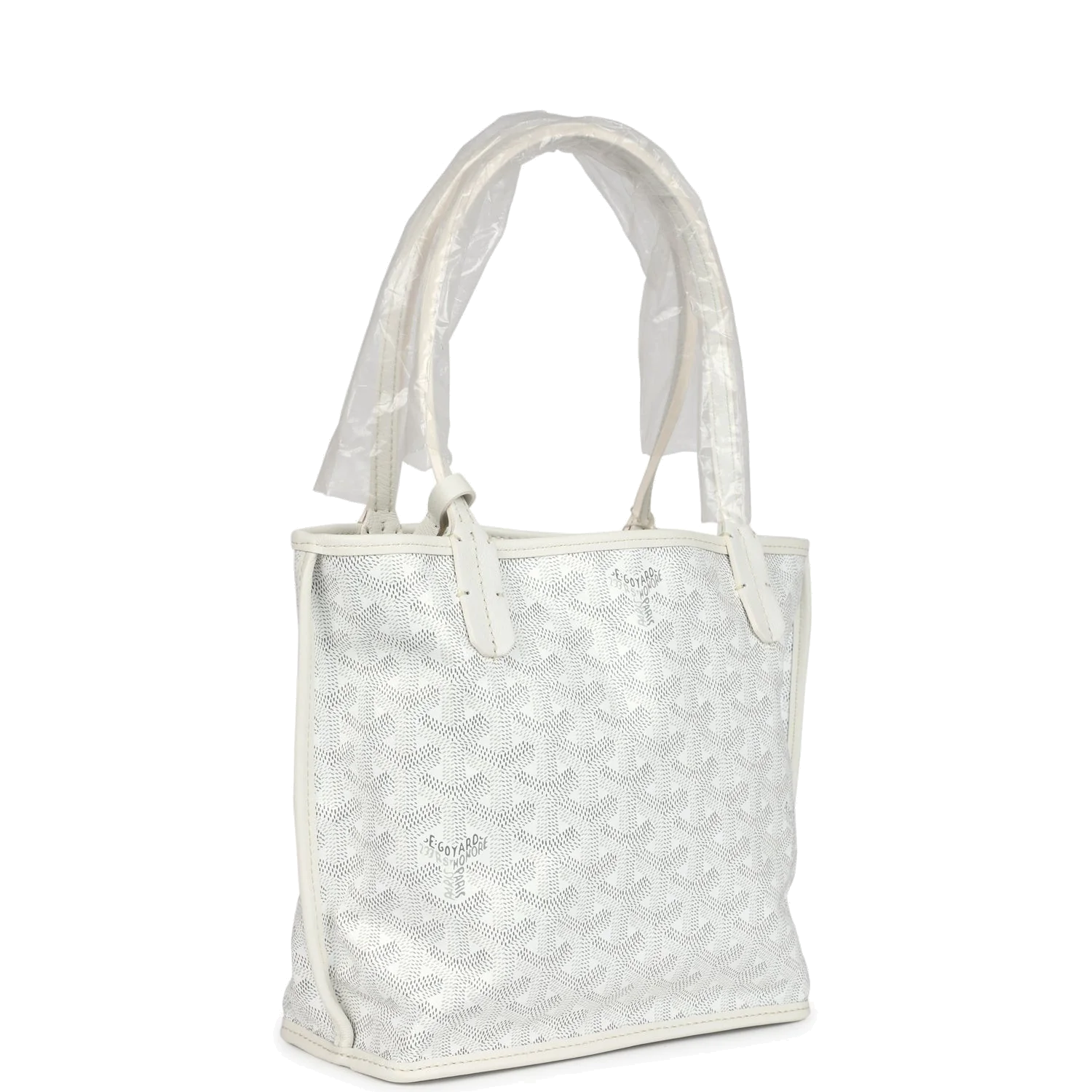 Goyard Goyardine Anjou White Mini Bag — фото 3
