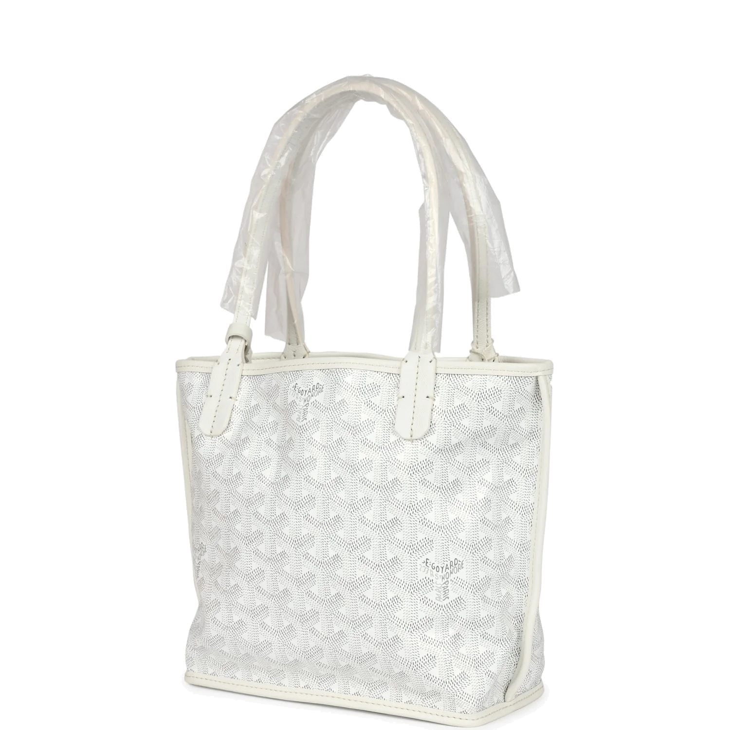 Goyard Goyardine Anjou White Mini Bag — фото 4