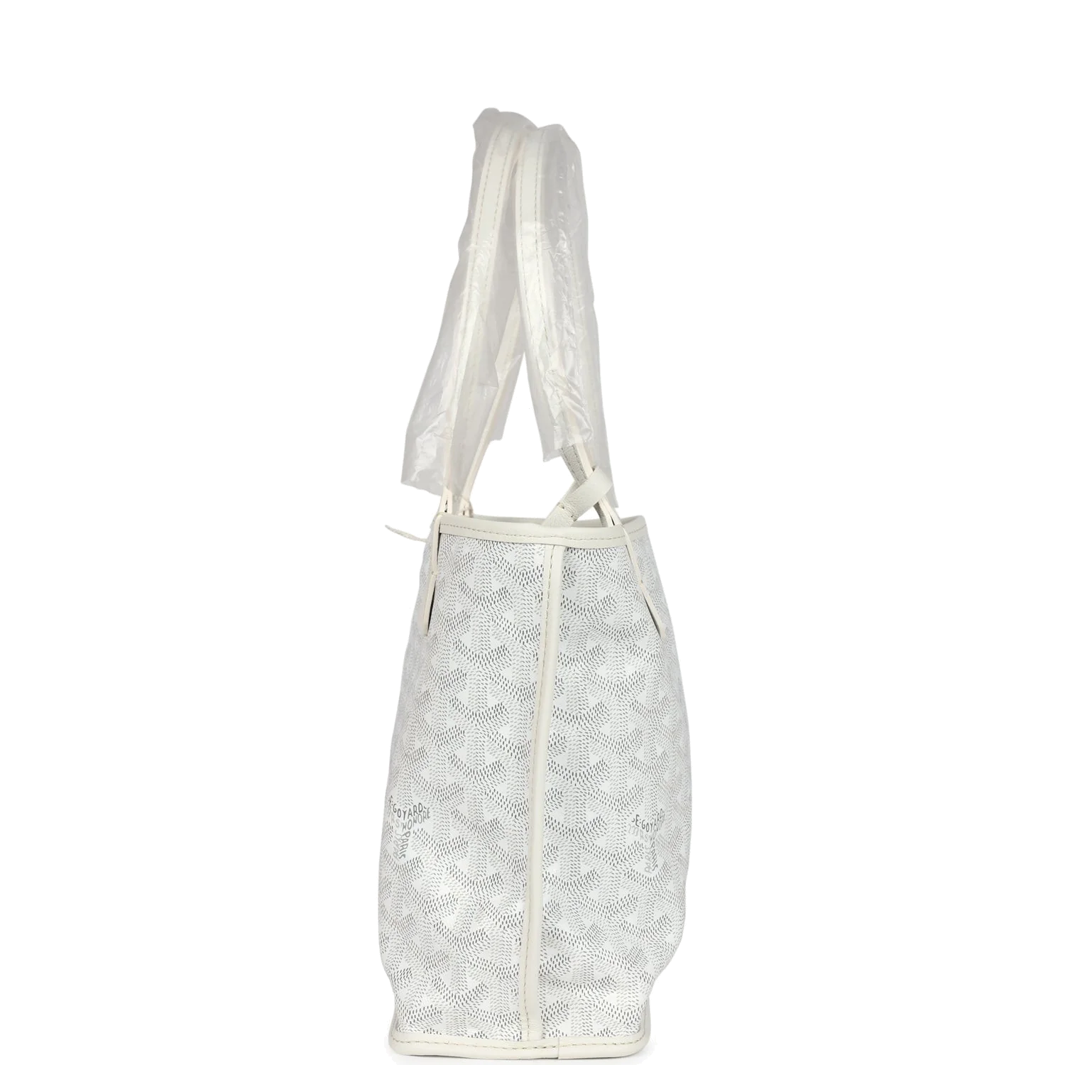 Goyard Goyardine Anjou White Mini Bag — фото 5