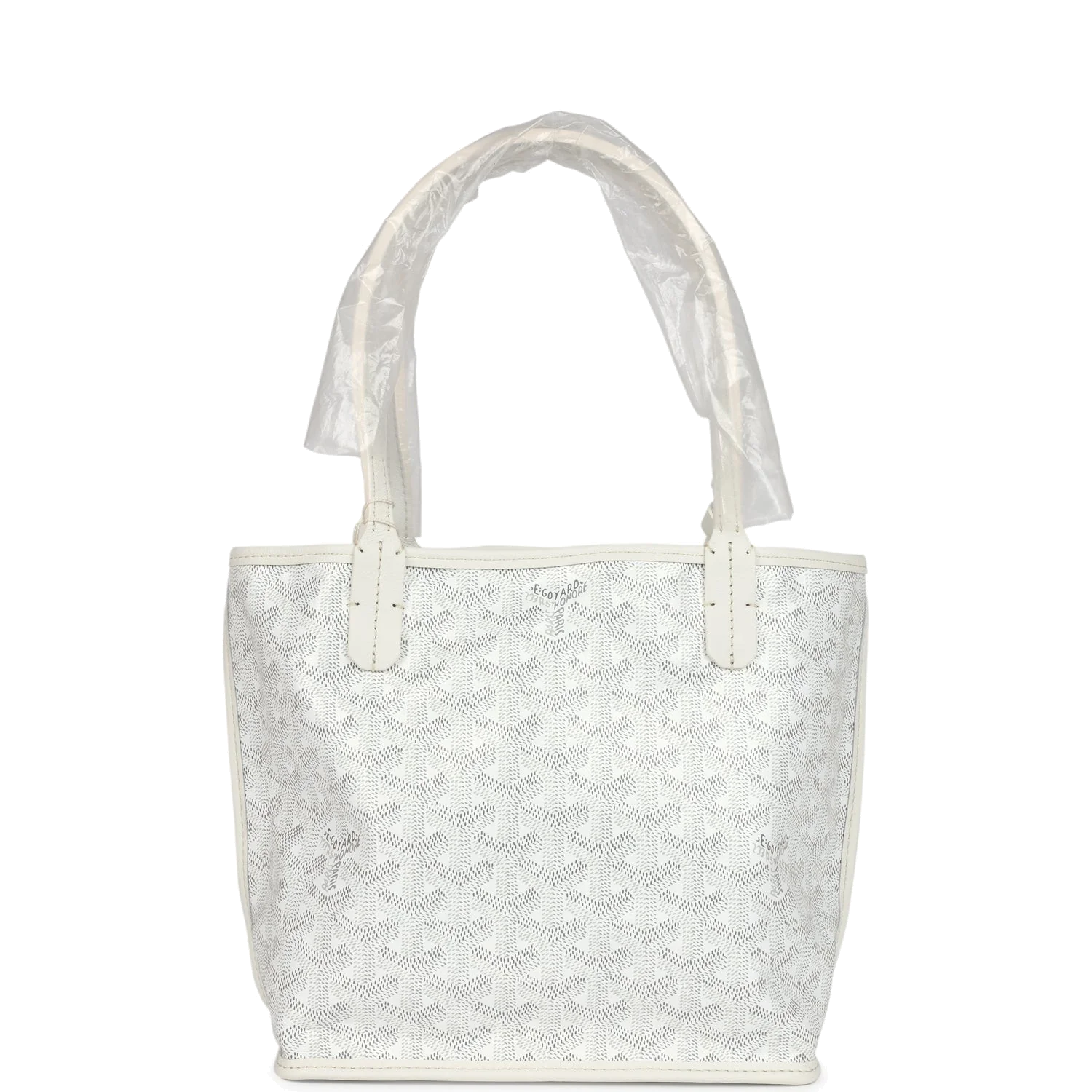 Goyard Goyardine Anjou White Mini Bag — фото 6