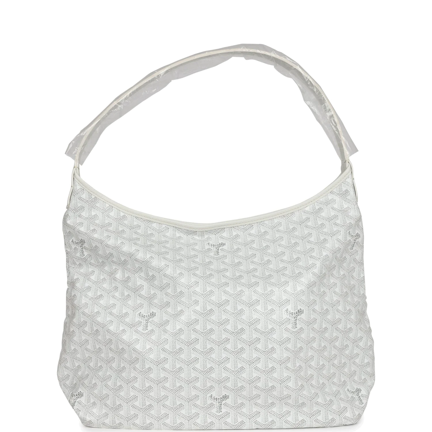 Goyard Goyardine White Boheme Hobo Bag