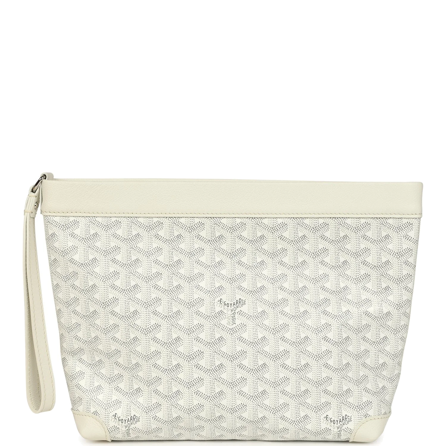 Goyard Goyardine Canvas White Conti Pouch — фото 2