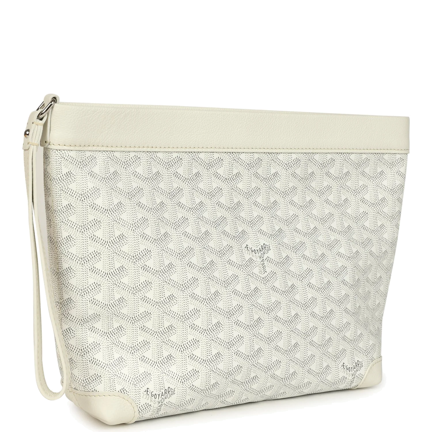 Goyard Goyardine Canvas White Conti Pouch — фото 3