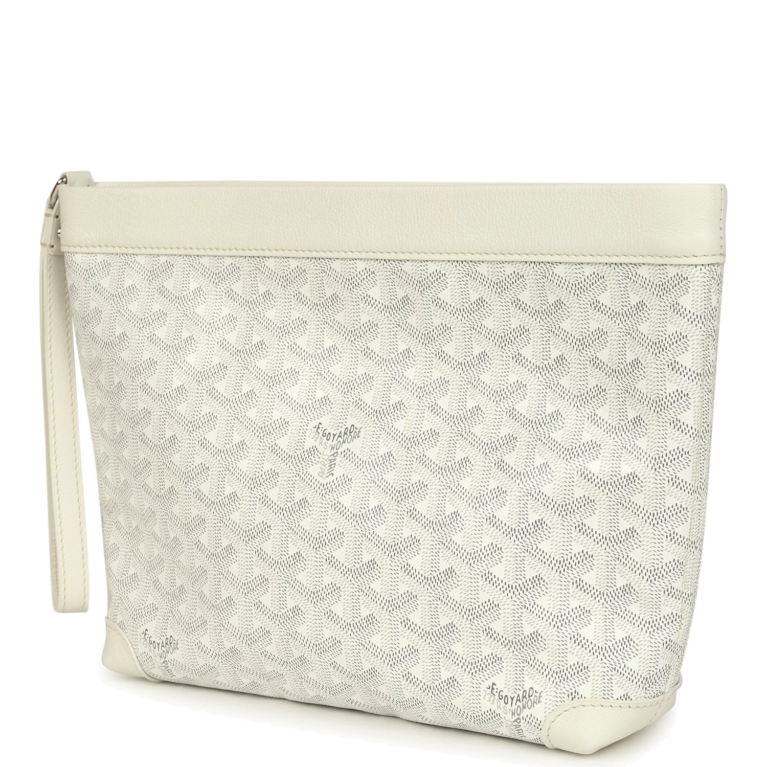 Goyard Goyardine Canvas White Conti Pouch — фото 6