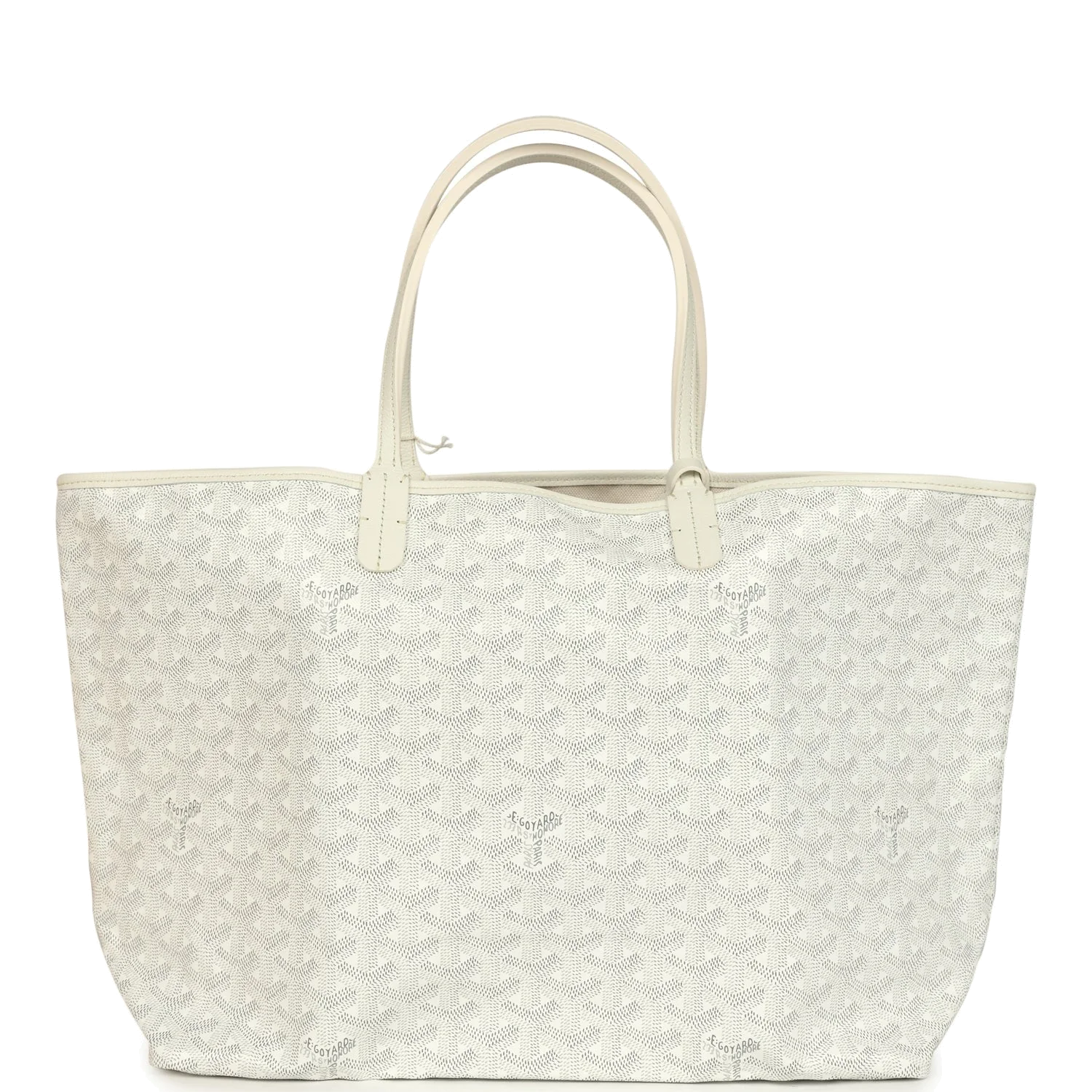 Goyard Goyardine White Saint Louis PM Tote Bag — фото 2