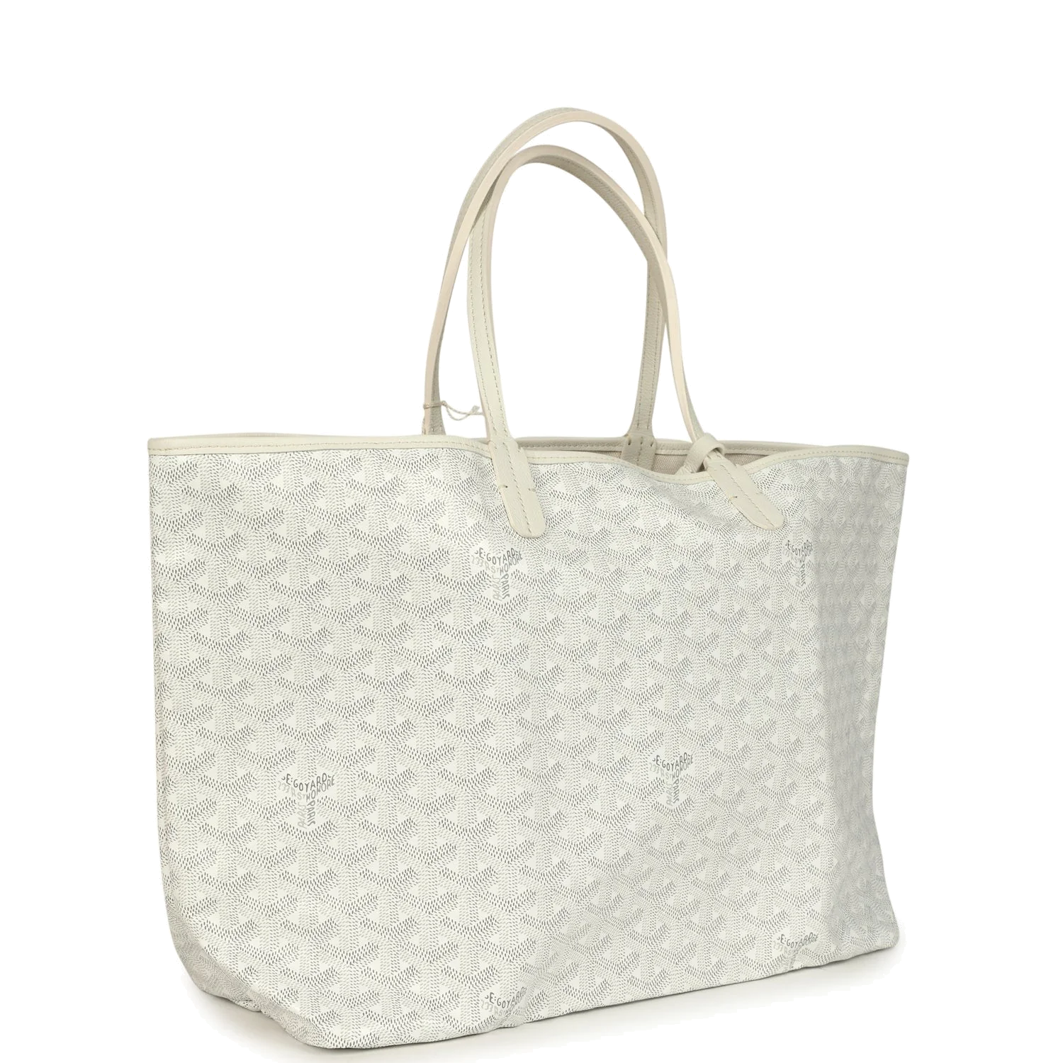 Goyard Goyardine White Saint Louis PM Tote Bag — фото 3