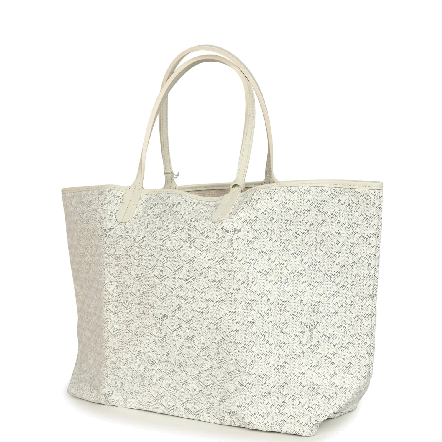 Goyard Goyardine White Saint Louis PM Tote Bag — фото 4