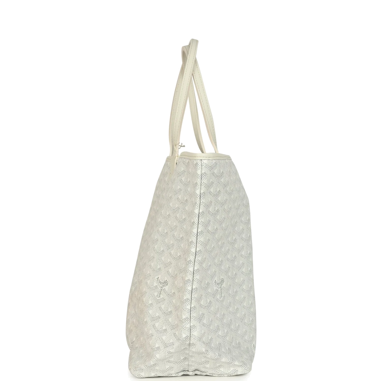 Goyard Goyardine White Saint Louis PM Tote Bag — фото 5